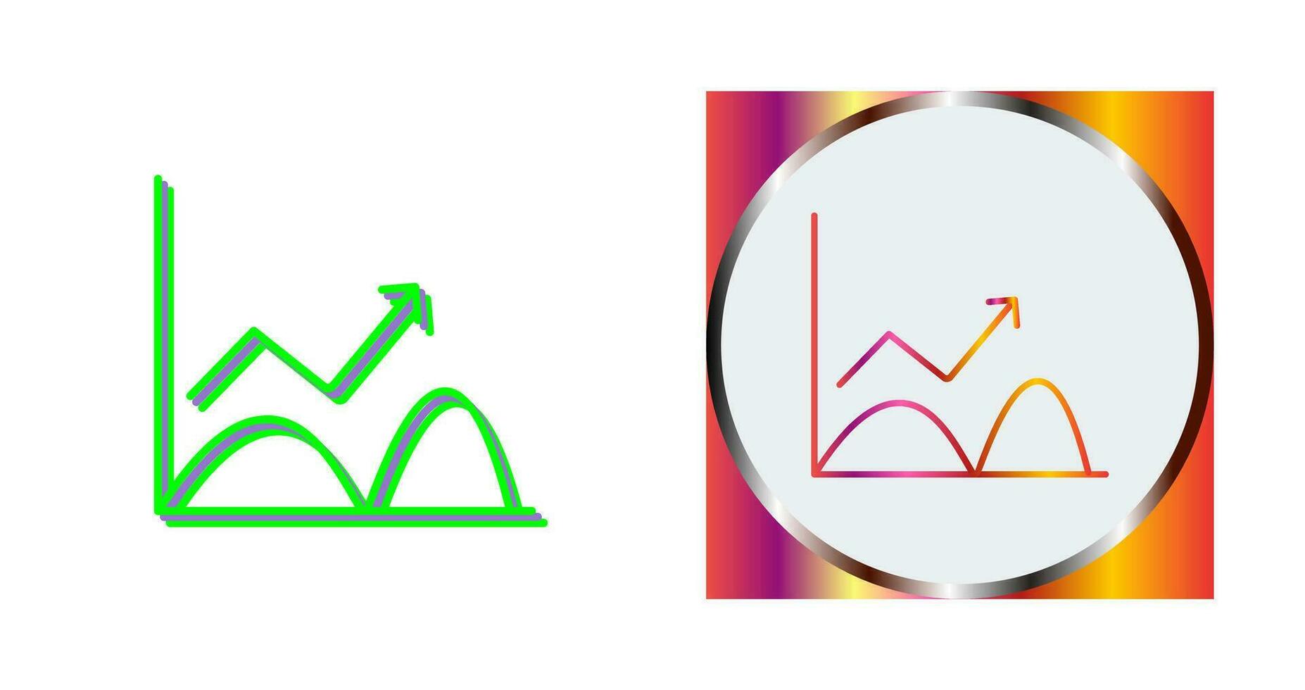 Trend in Graph Vector Icon