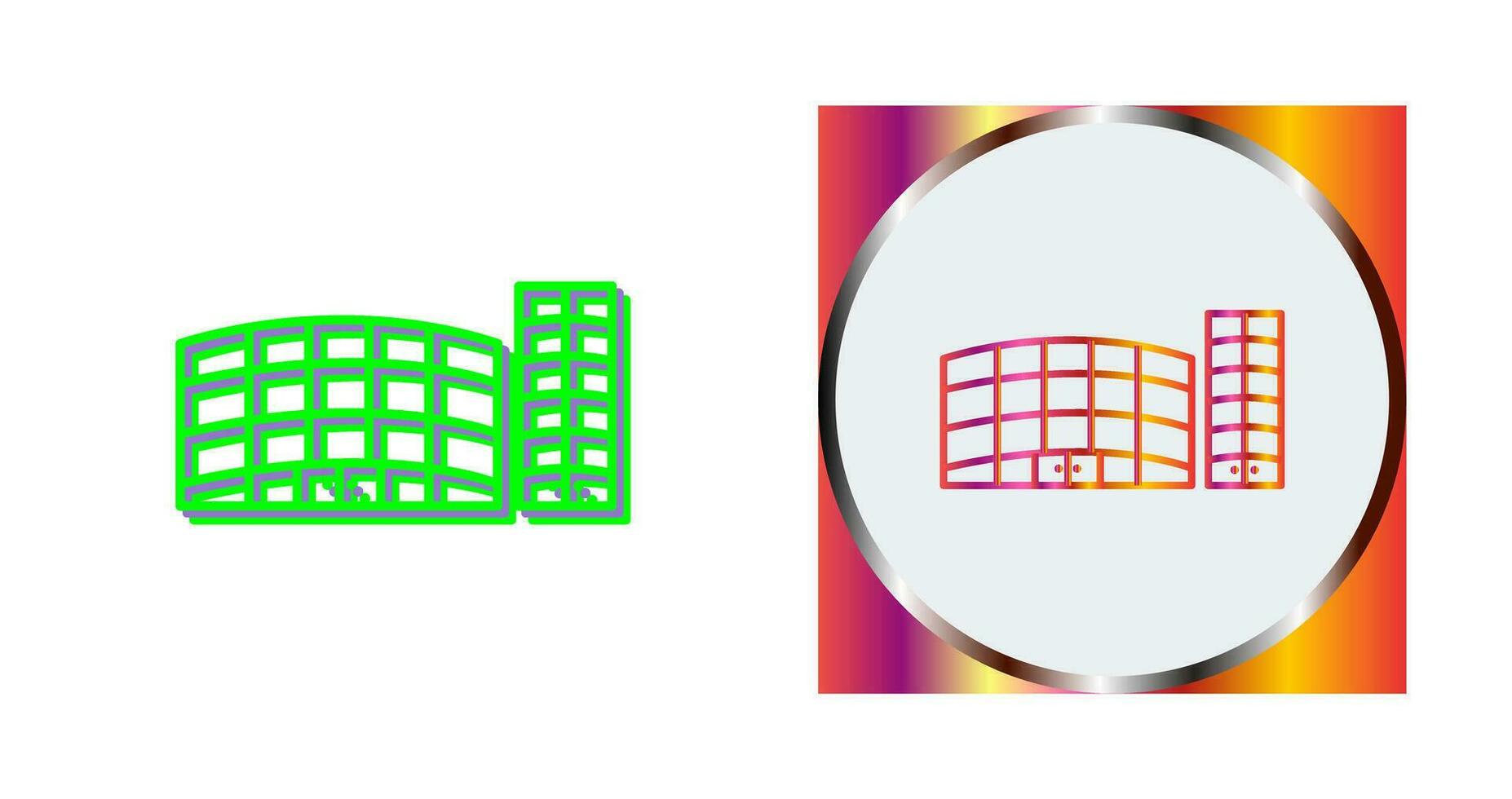 Unique Shopping Mall Vector Icon
