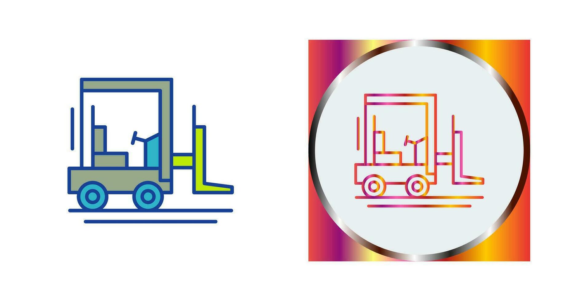 Forklift Vector Icon