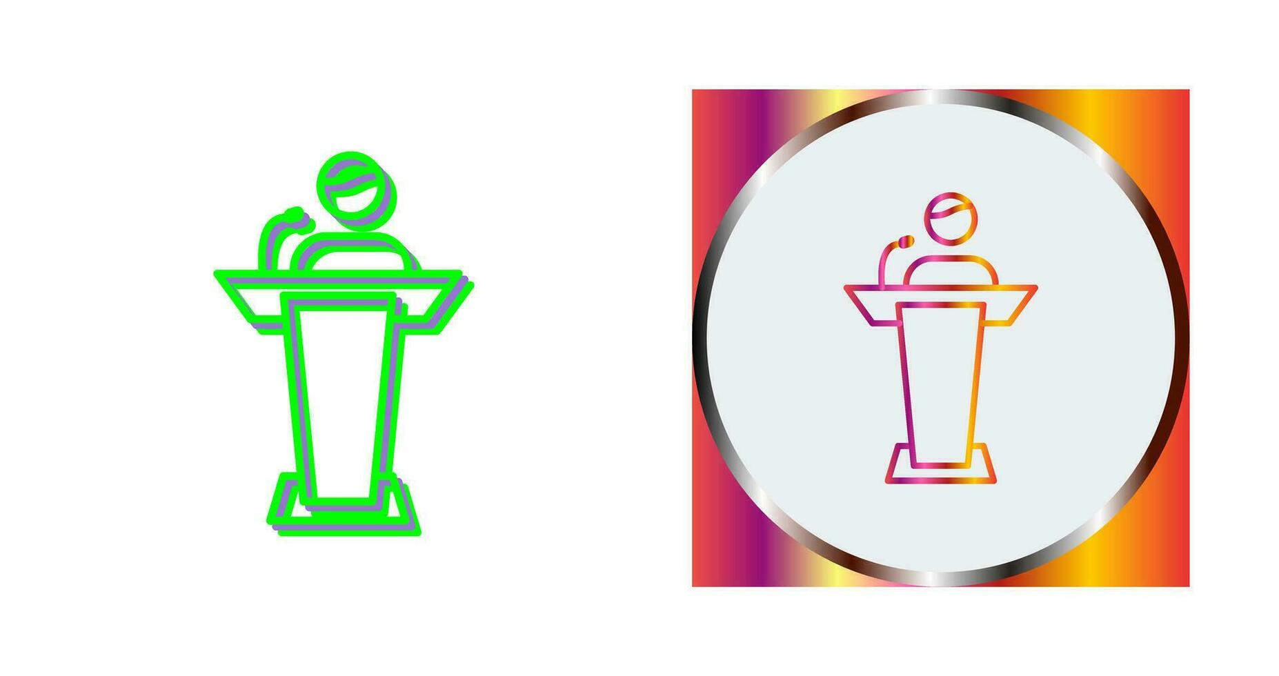 Elected Candidate Vector Icon