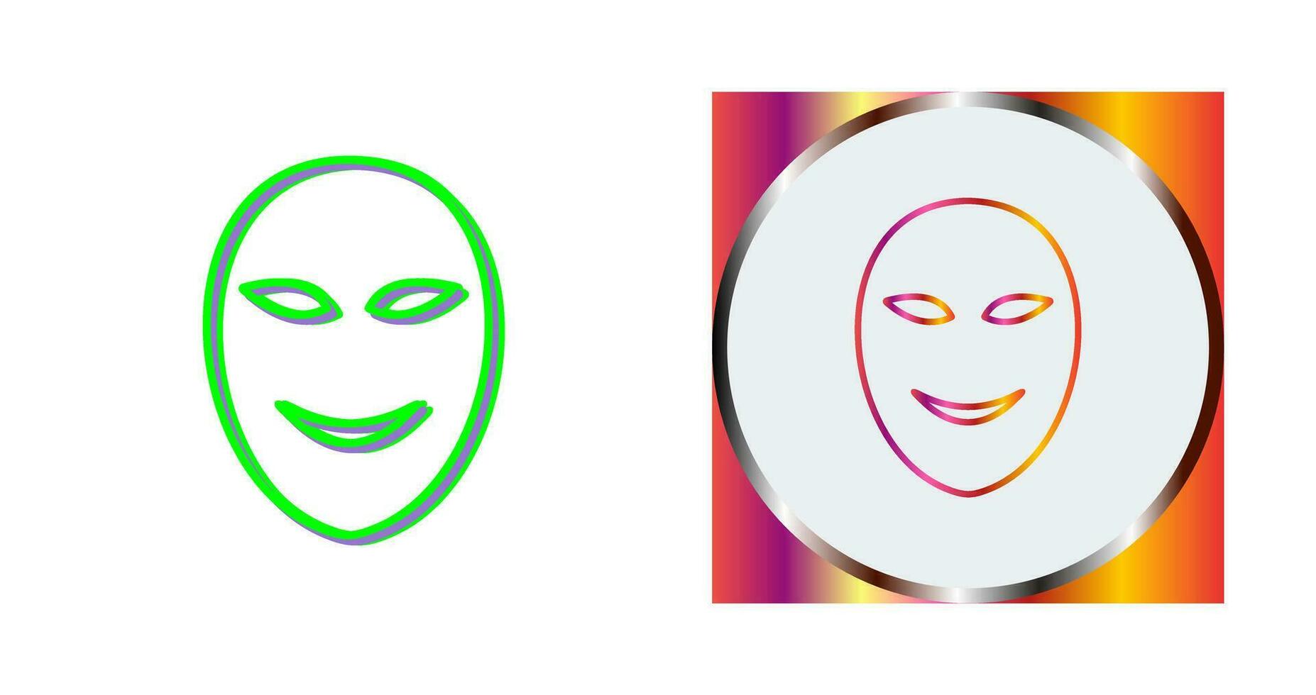 Ancient Face Mask Vector Icon