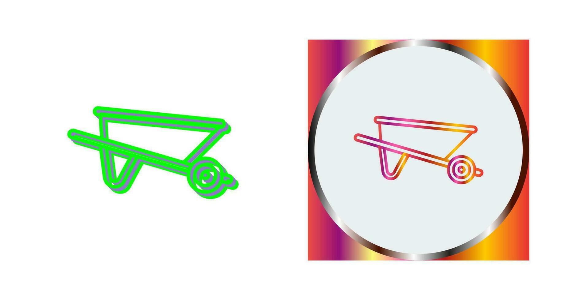 Wheelbarrow Vector Icon