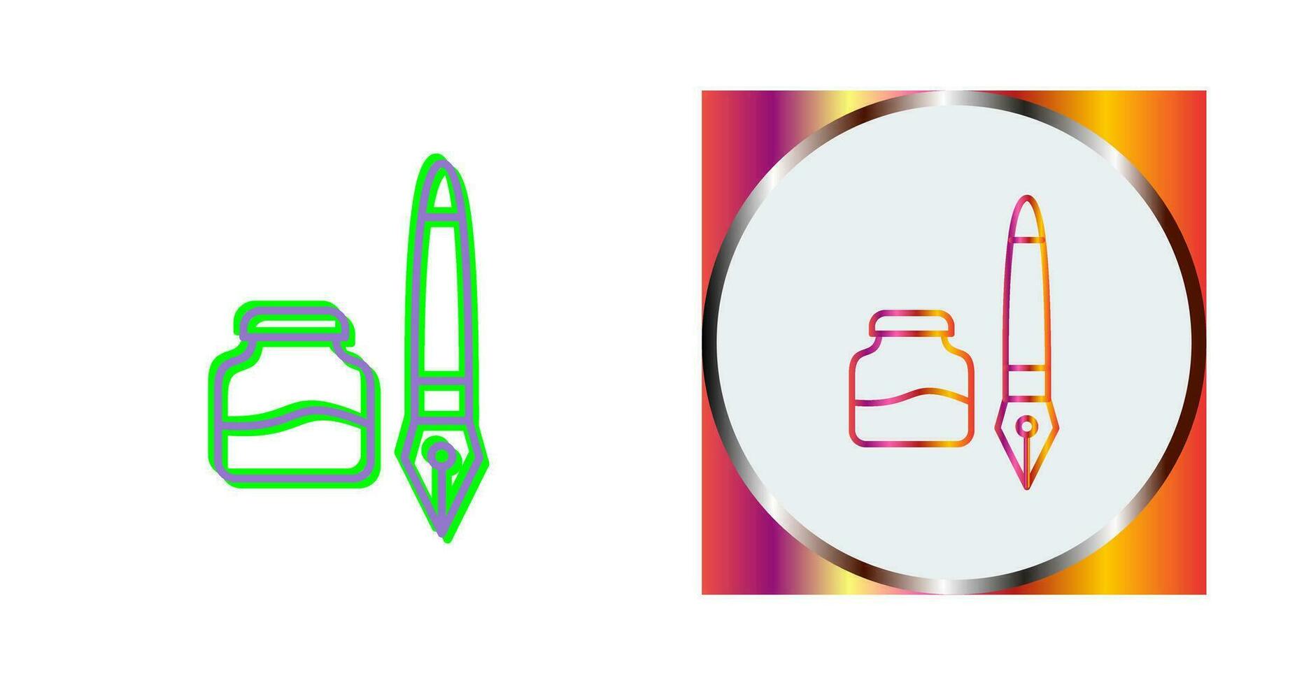 Ink and Pen Vector Icon