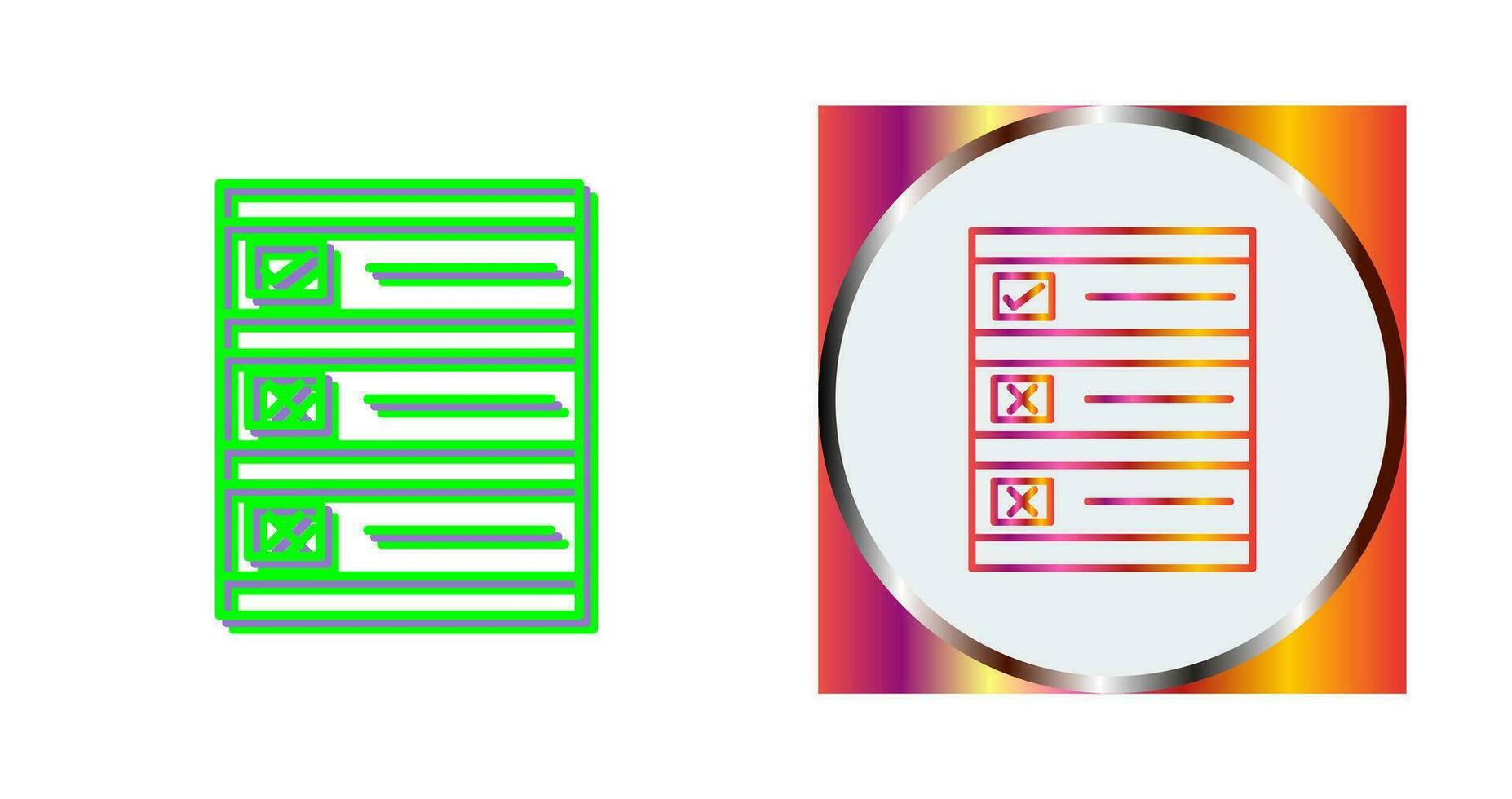 Ballot Paper Vector Icon
