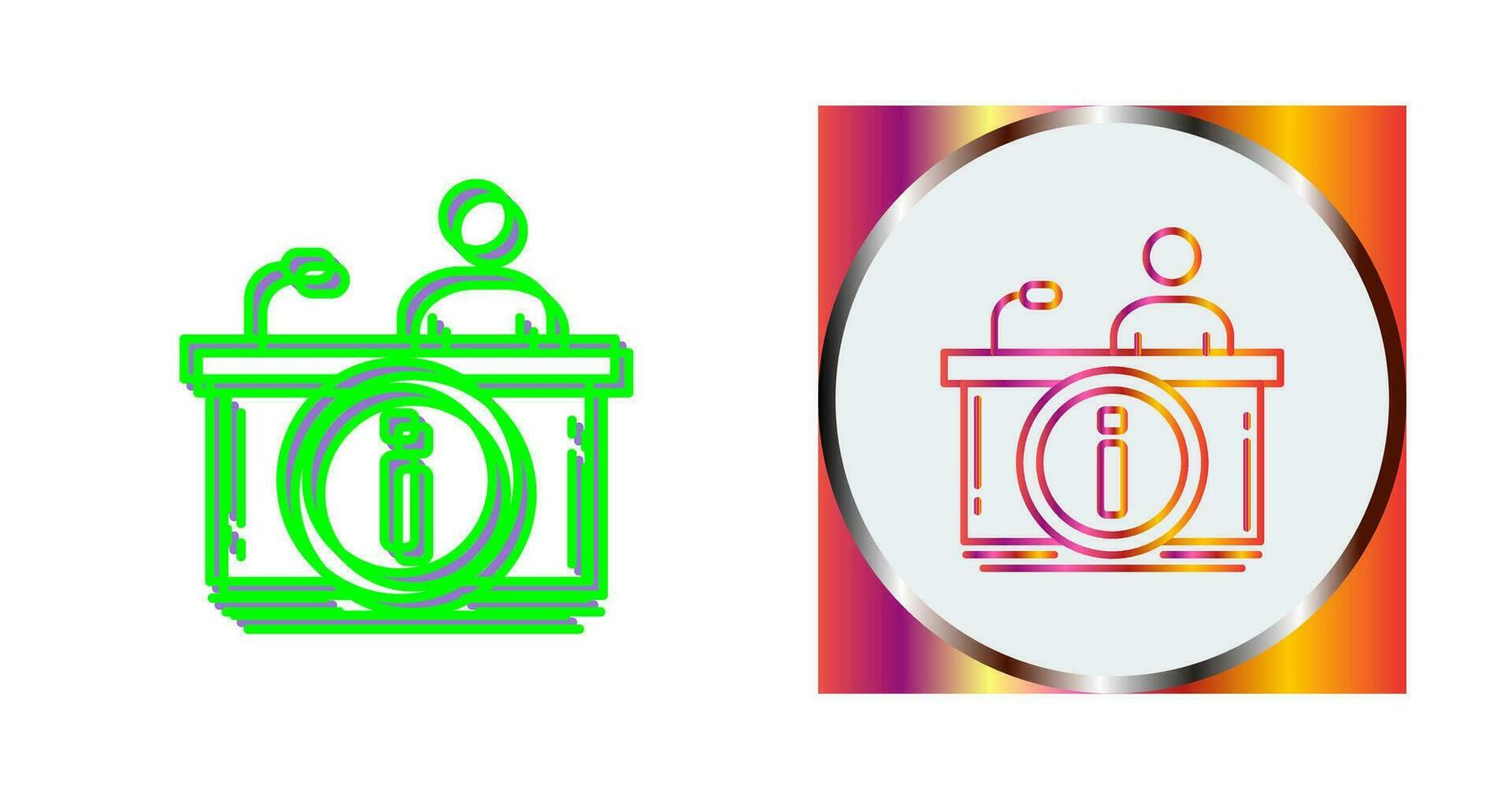 Information Desk Vector Icon