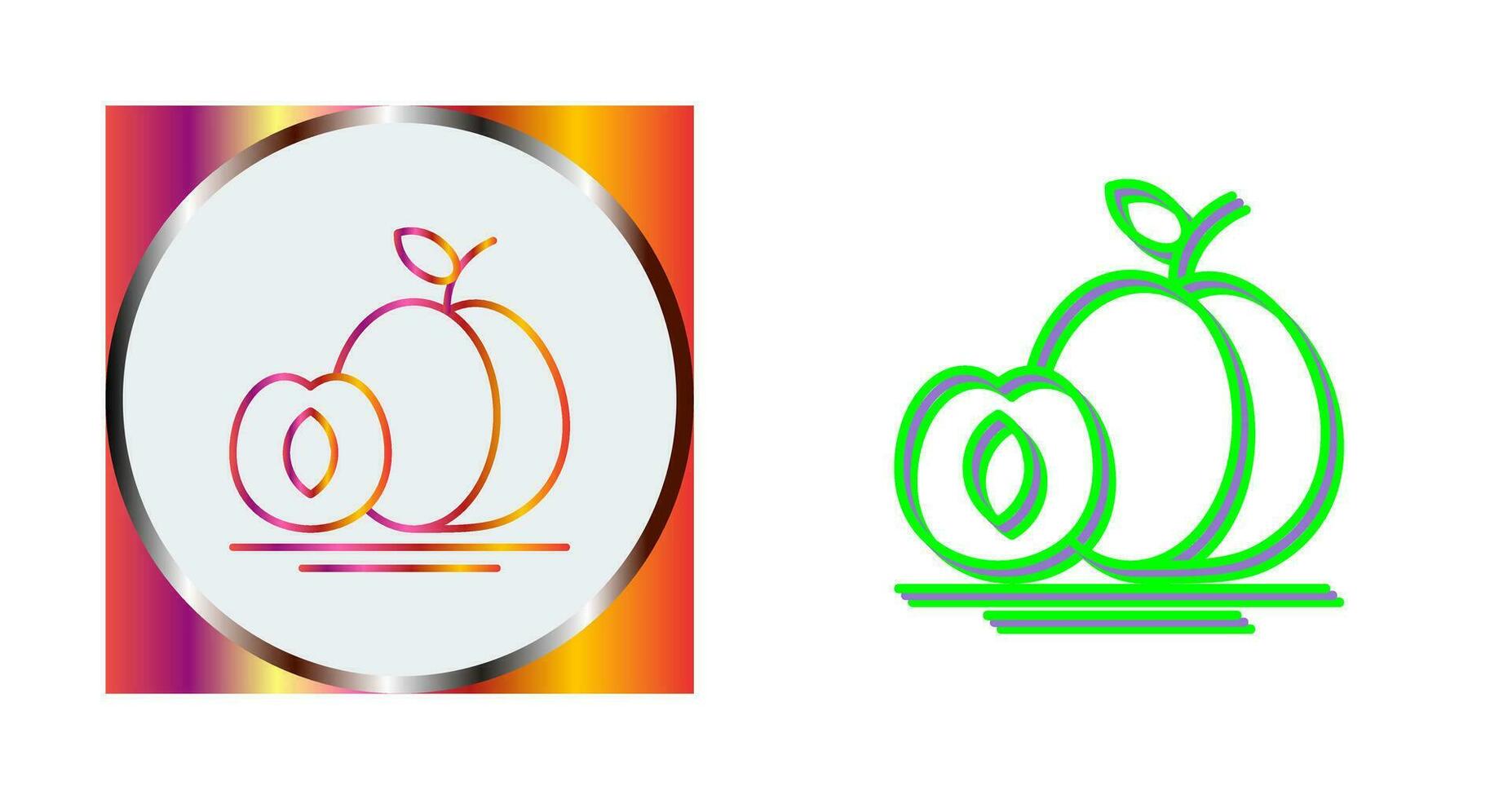 Apricot Vector Icon