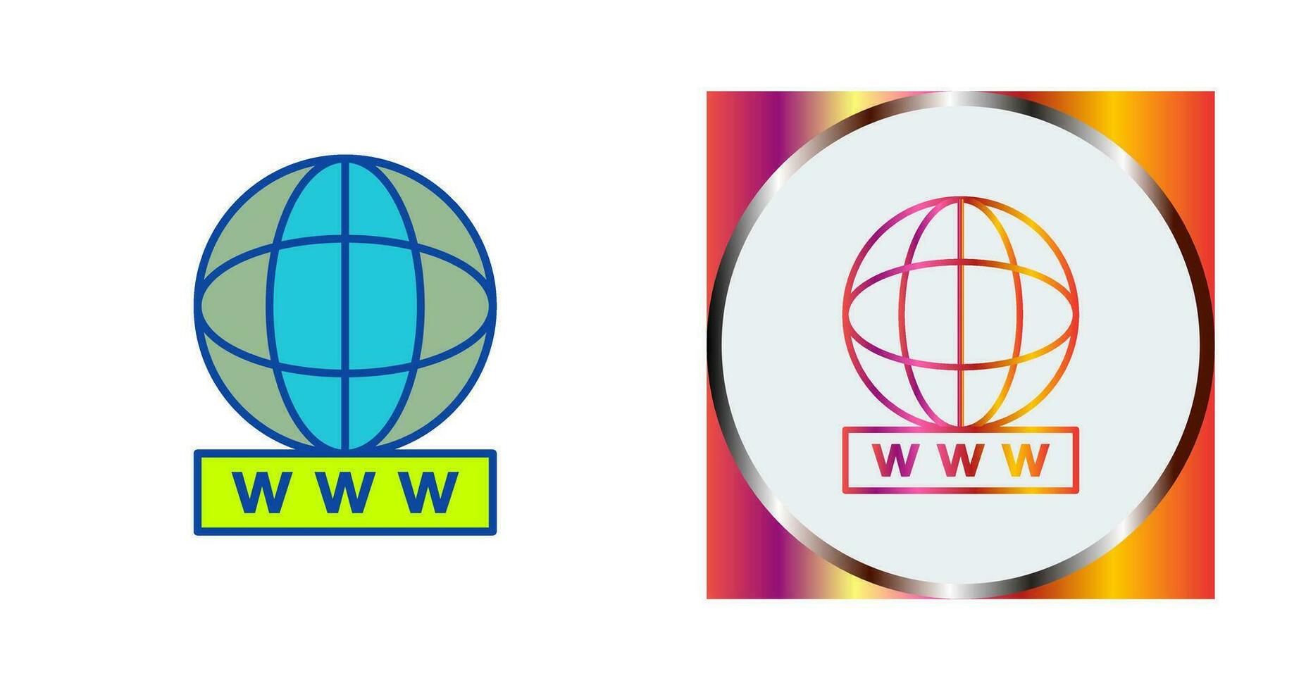 Unique World Wide Web Vector Icon