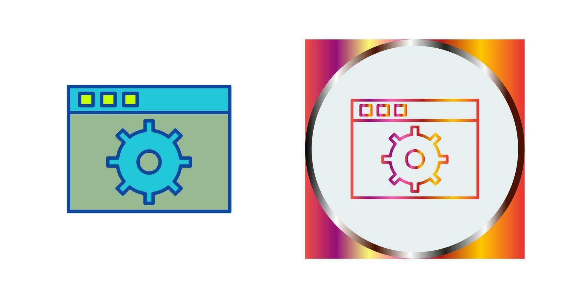 Unique Settings Vector Icon