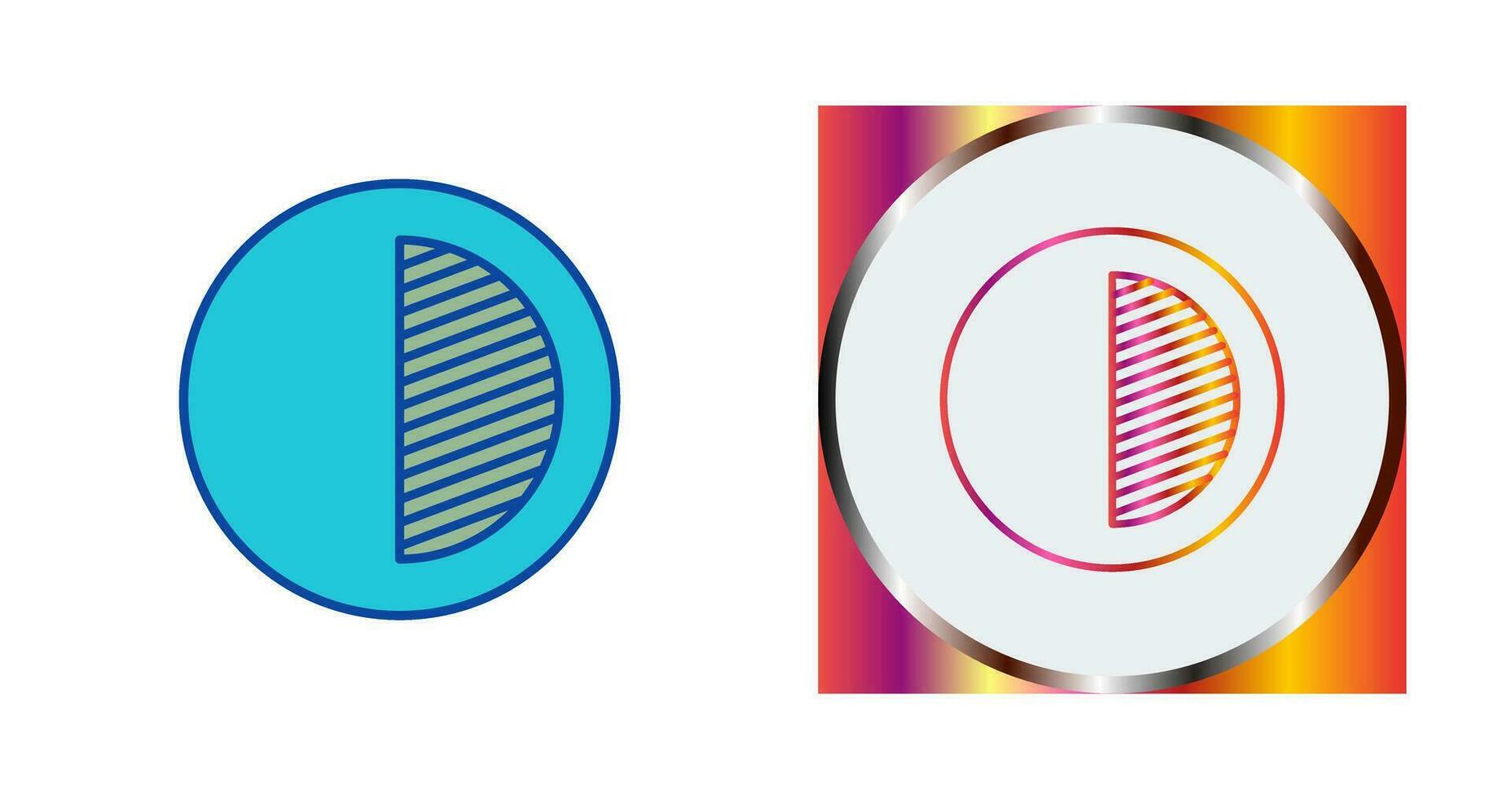 Unique Contrast Vector Icon