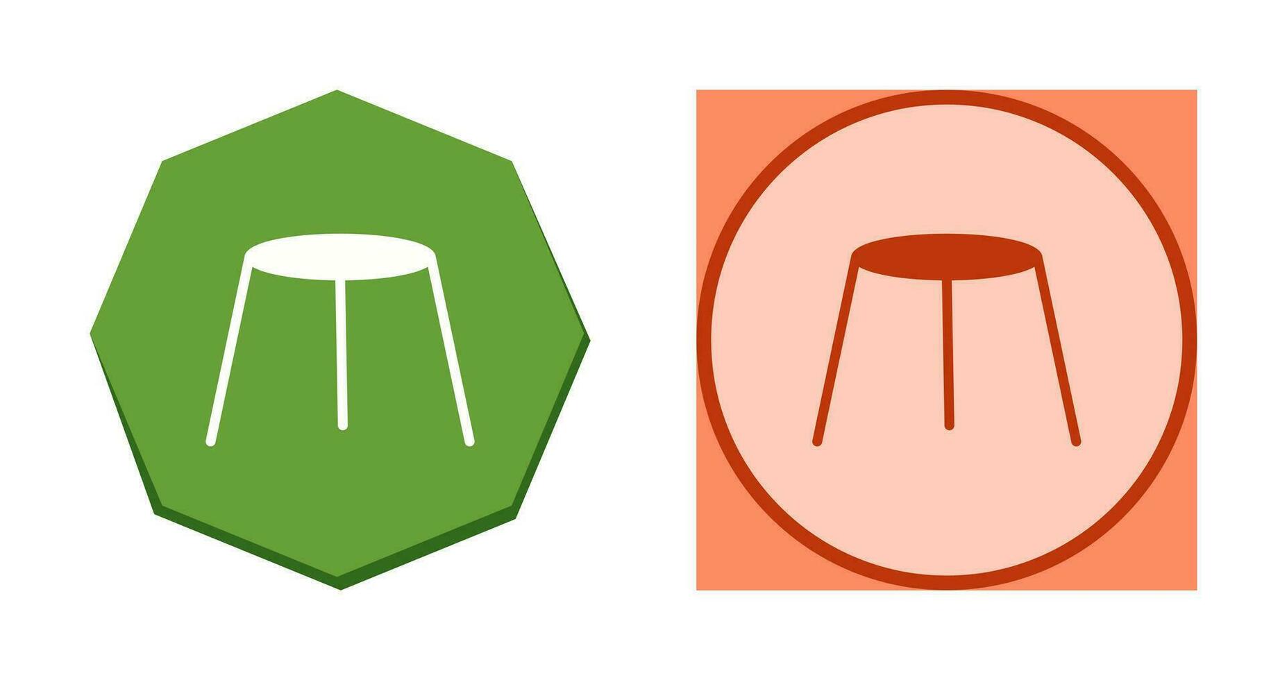 Unique Stool Vector Icon