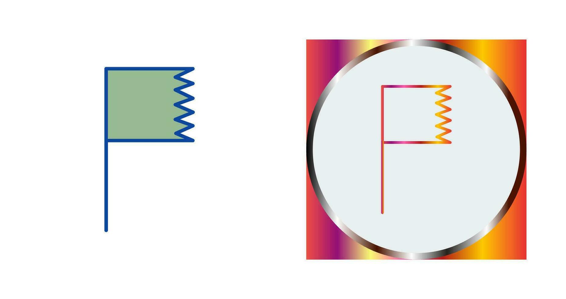 Unique Flag Vector Icon