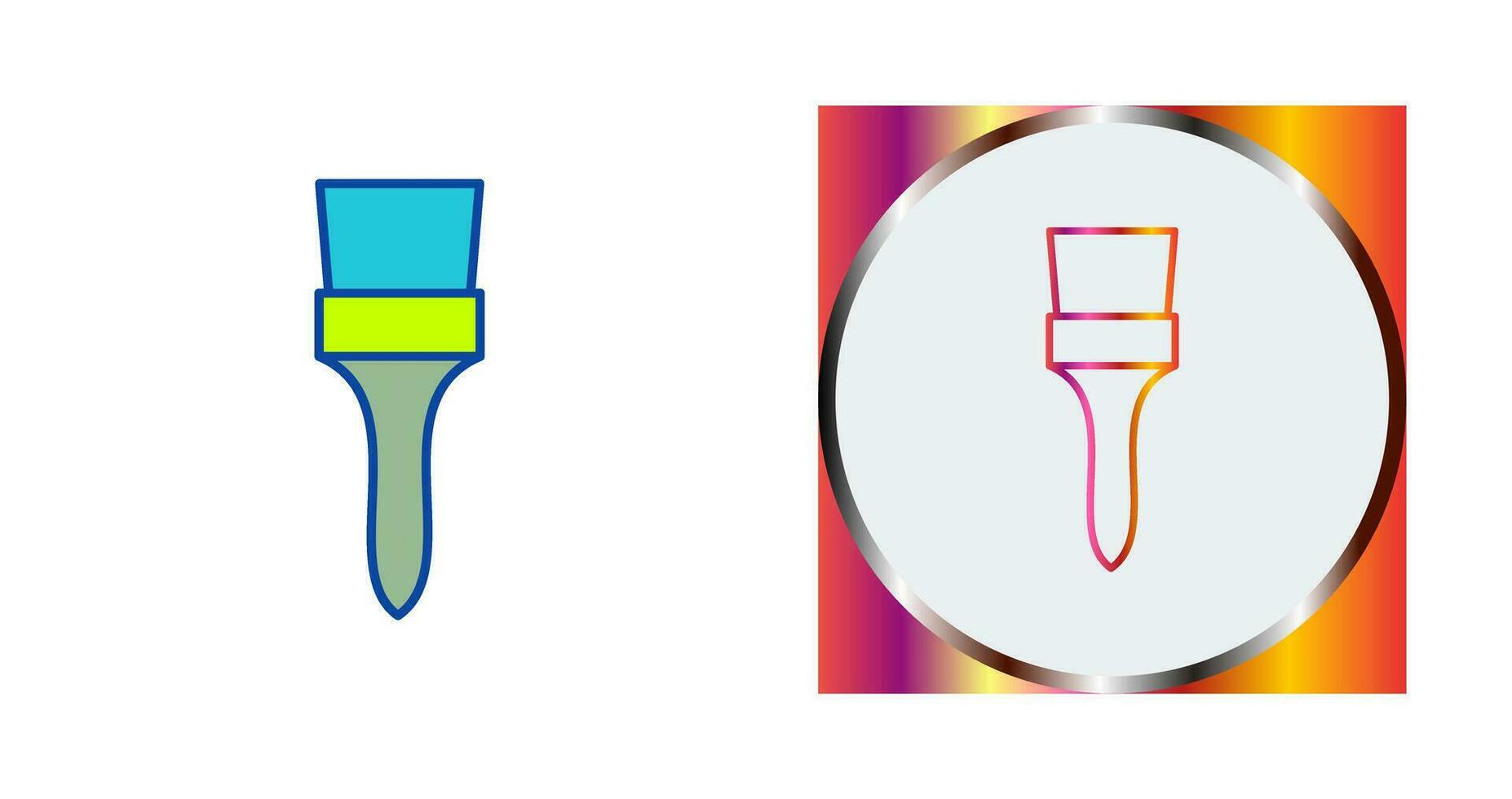Unique Brush Vector Icon