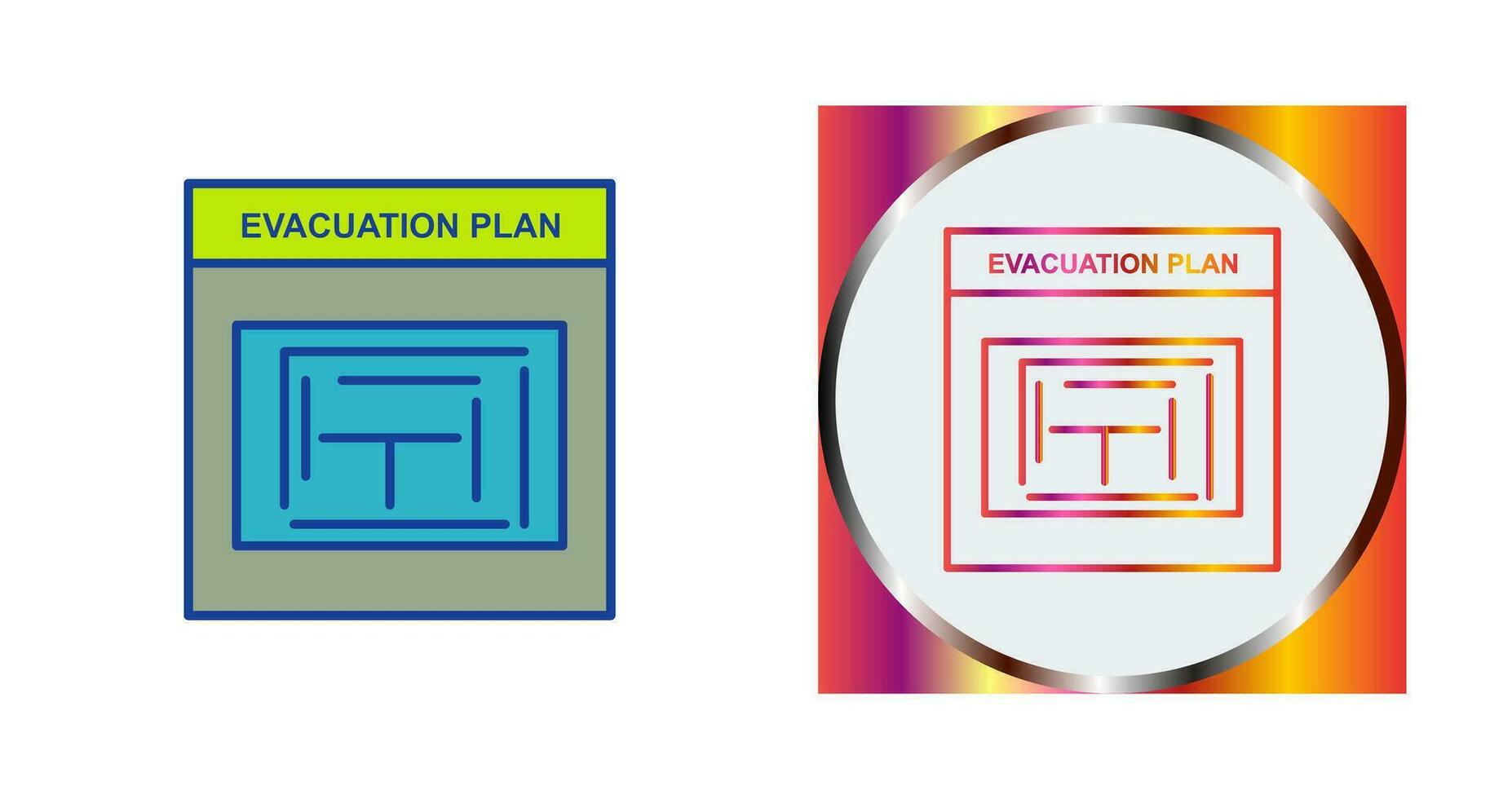 Evacuation Plan Vector Icon