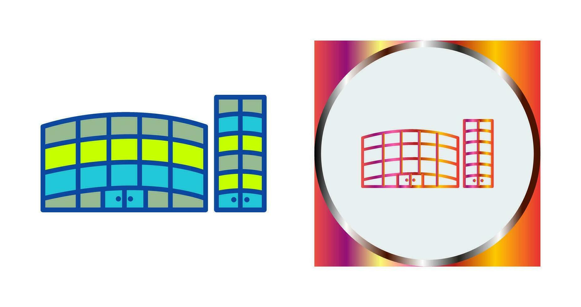 Unique Shopping Mall Vector Icon