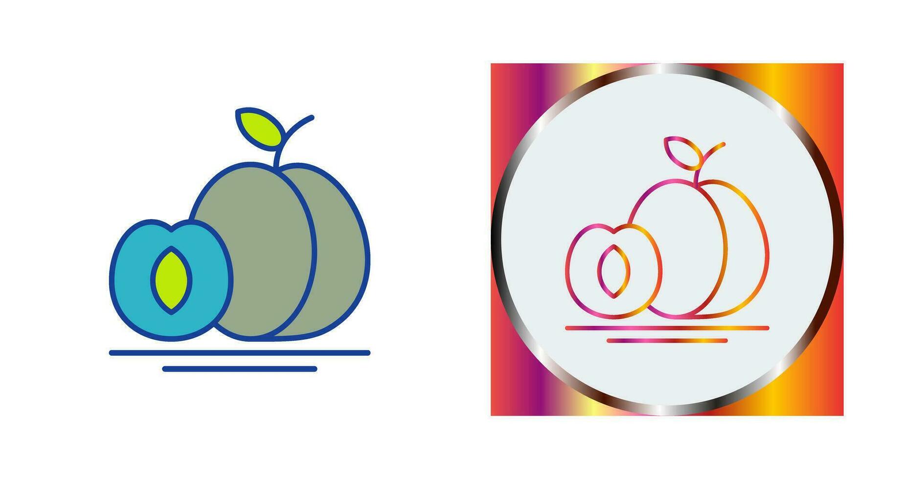 Apricot Vector Icon