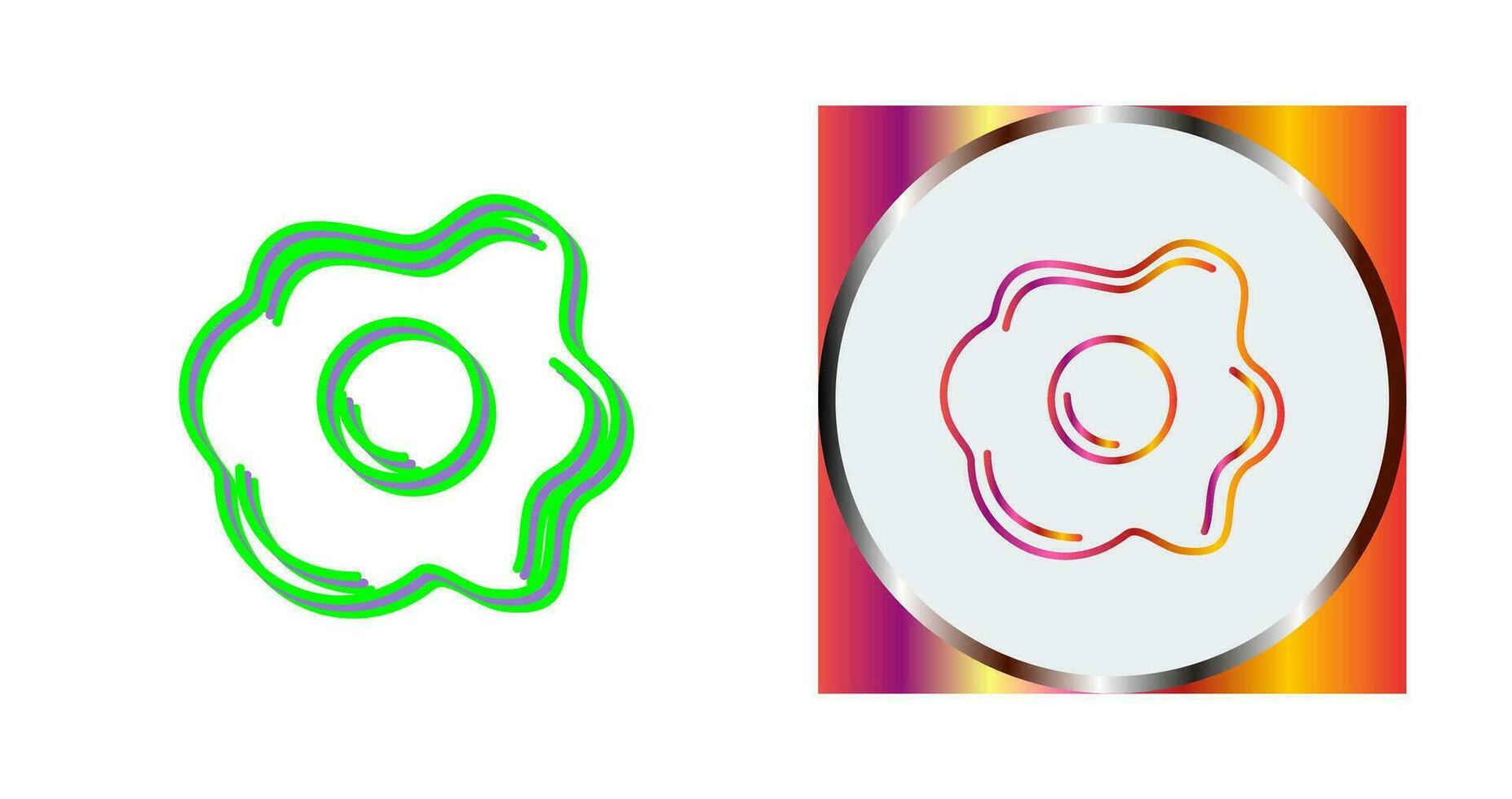 Fried egg Vector Icon