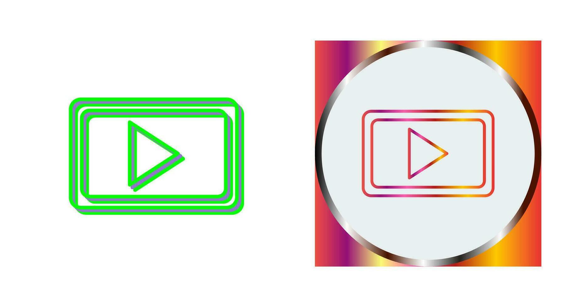Unique Video Communication Vector Icon