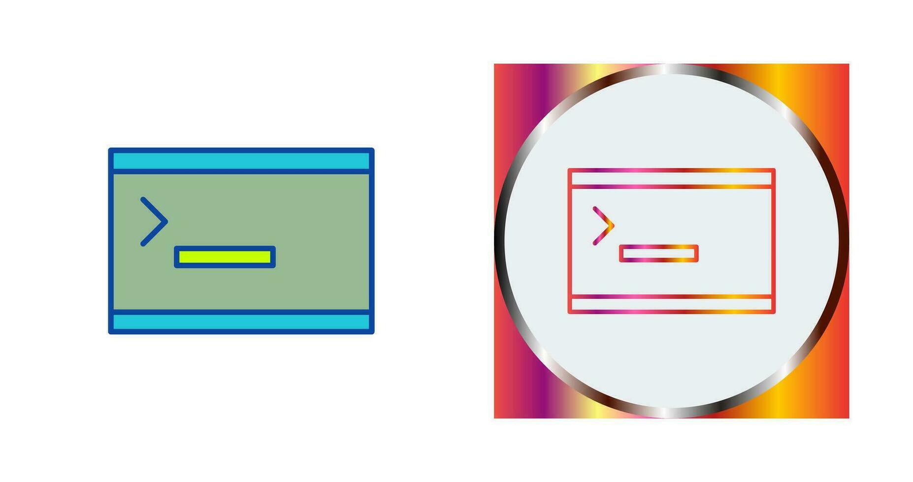 icono de vector de consola único