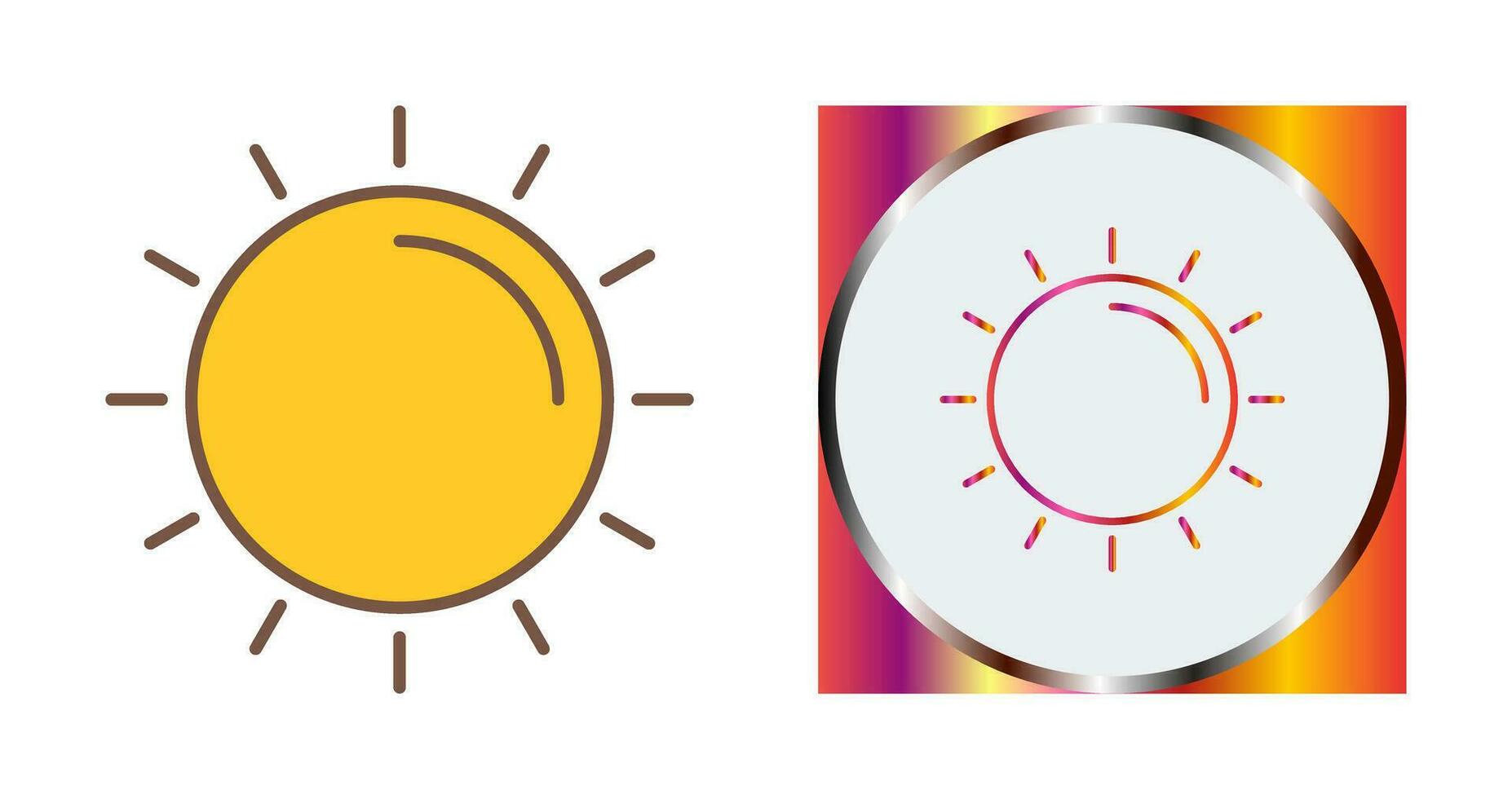 Sun Vector Icon