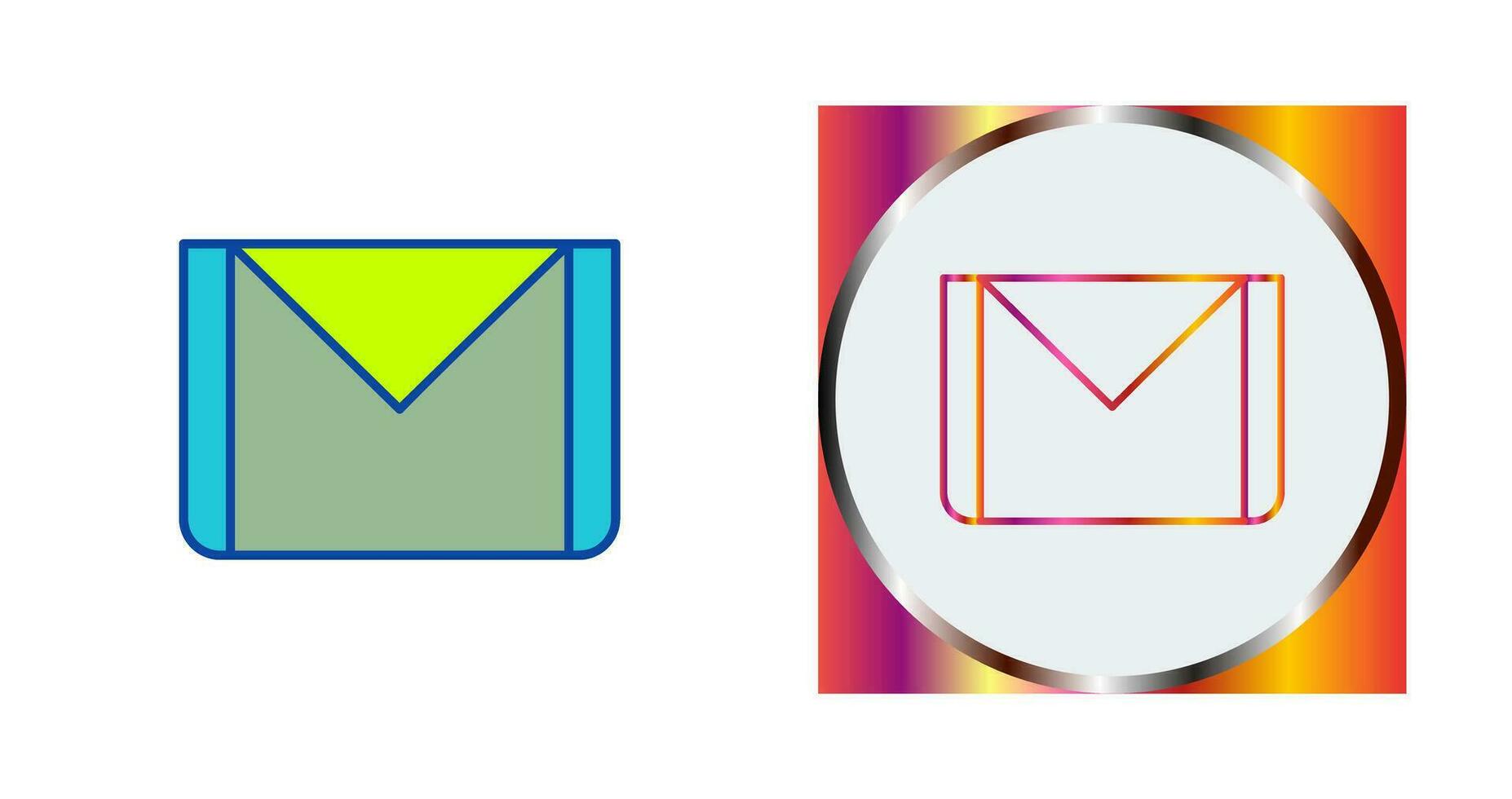 icono de vector de correo electrónico único