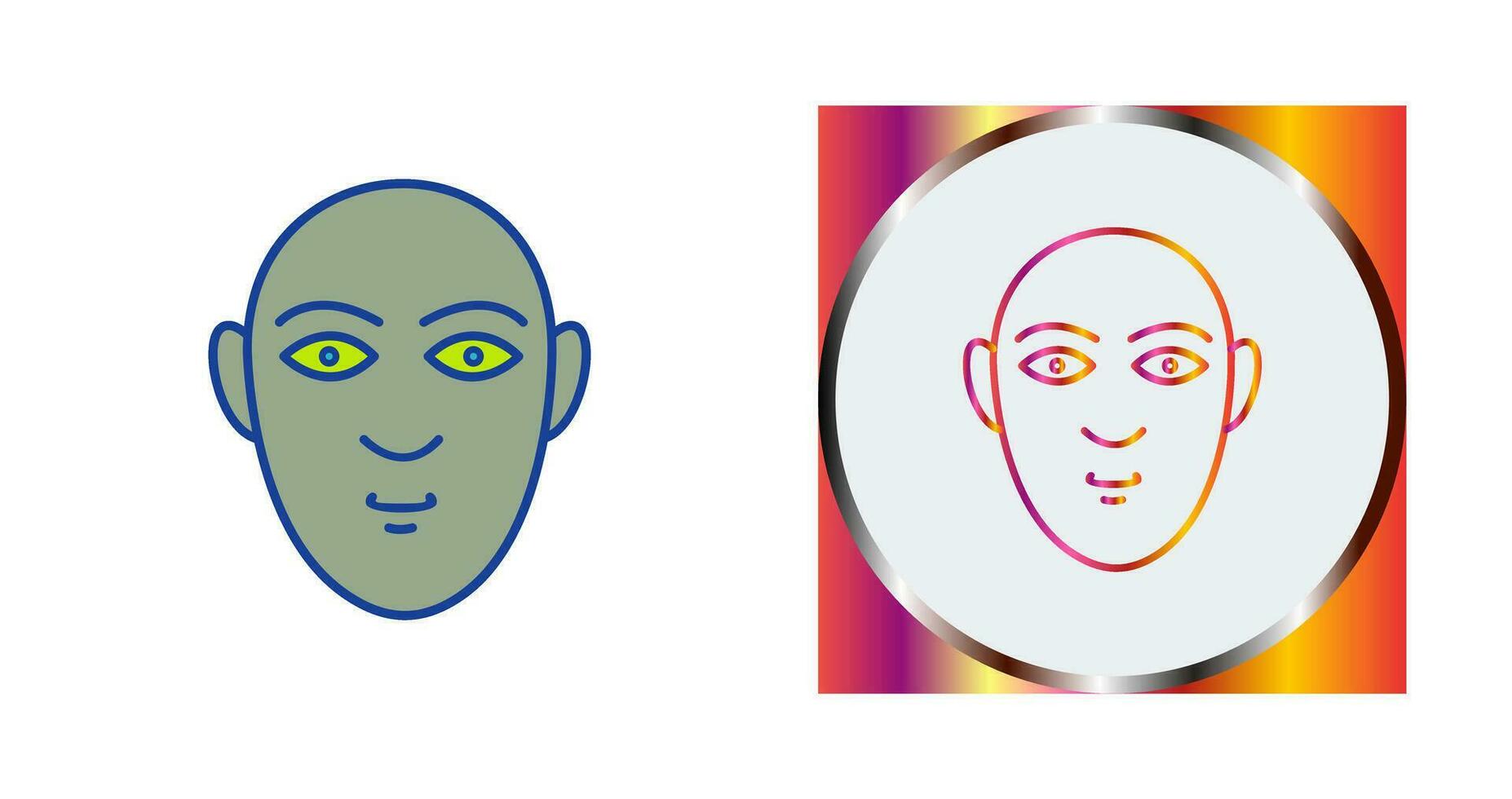 Human Face Vector Icon