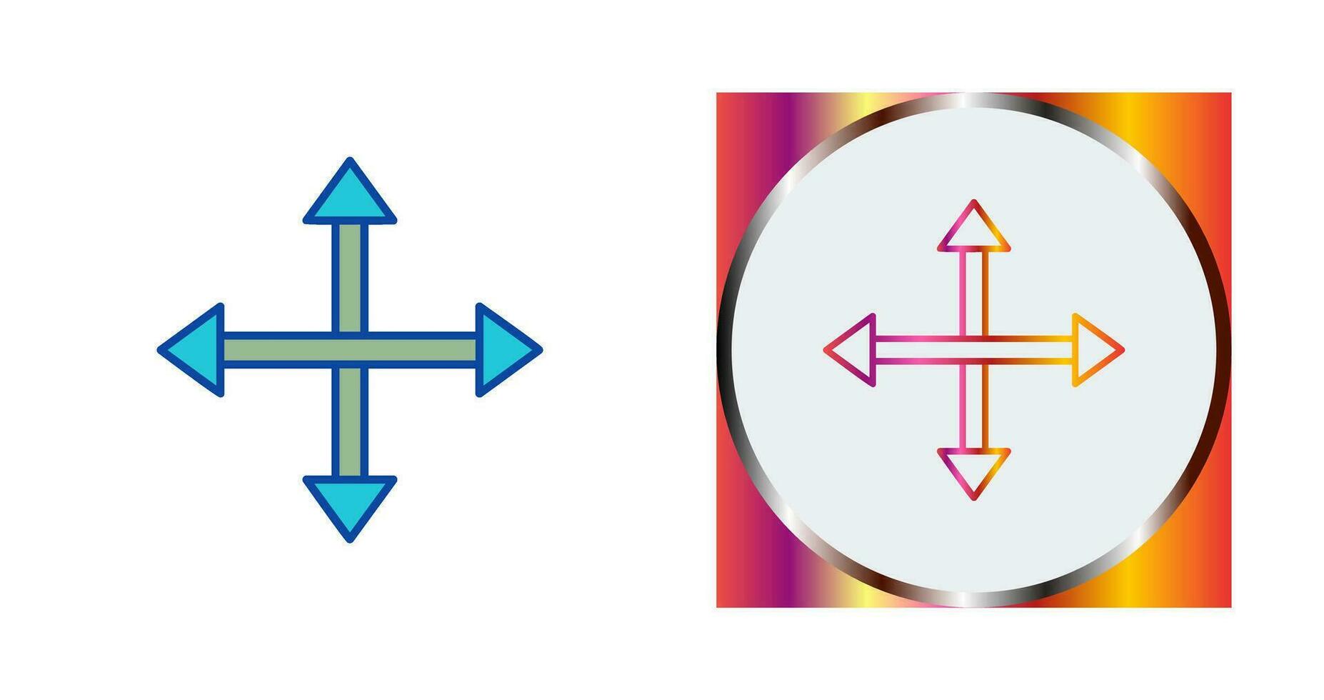 Unique Move Vector Icon