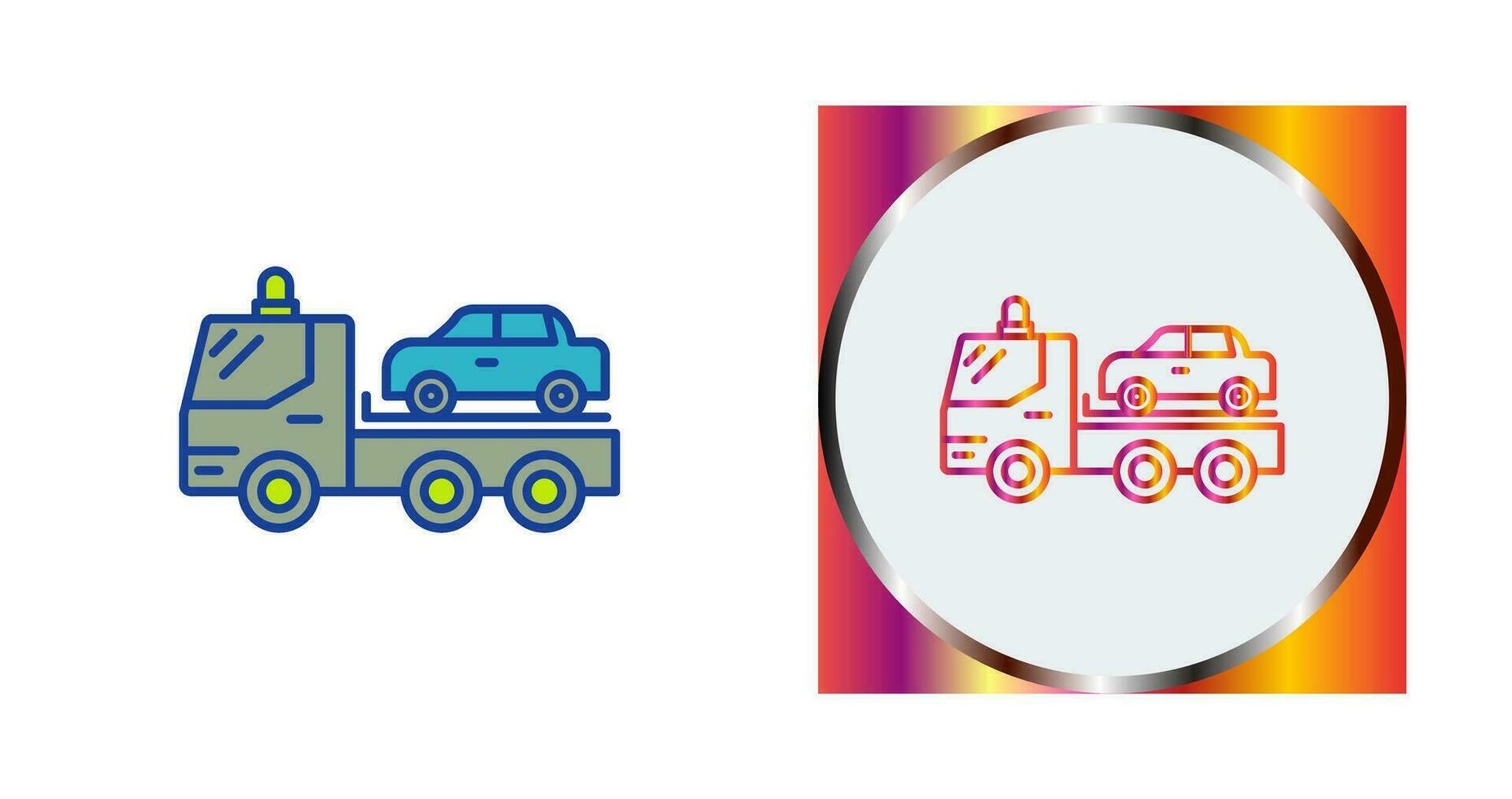 Tow Truck Vector Icon