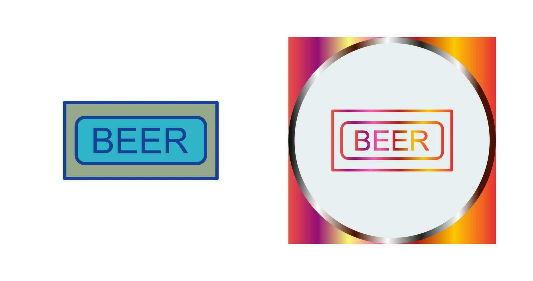 icono de vector de signo de cerveza