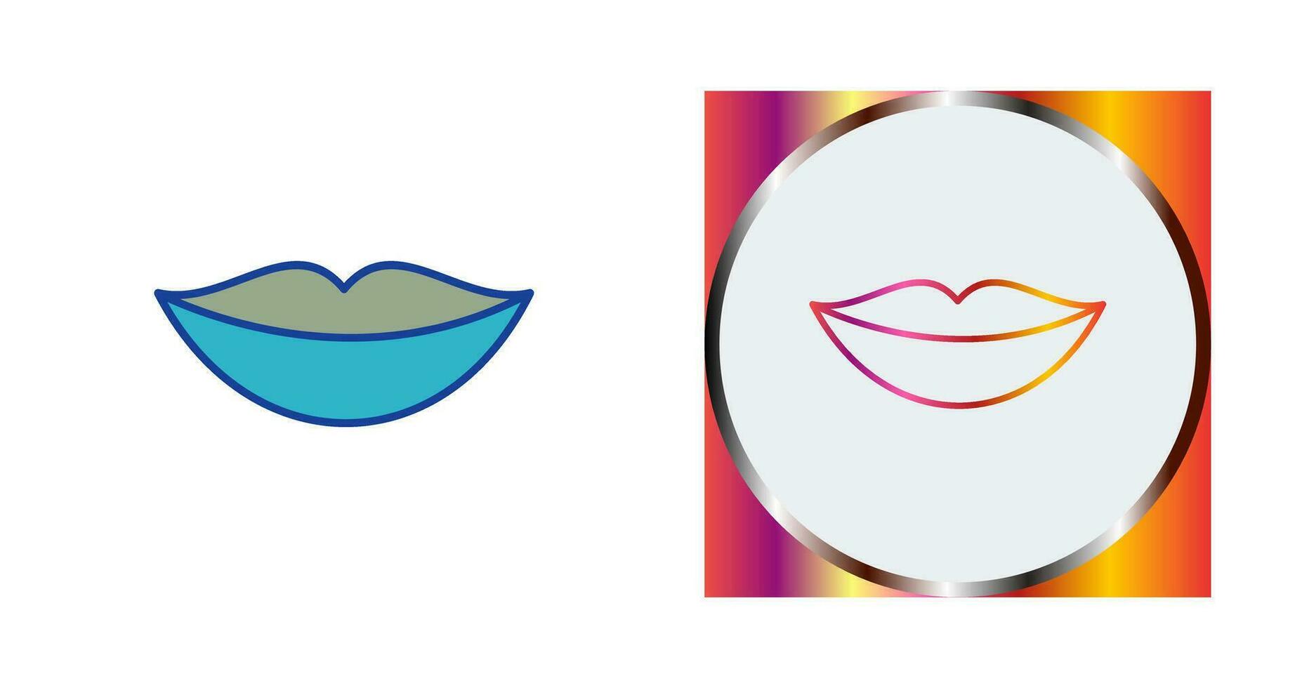 icono de vector de labios