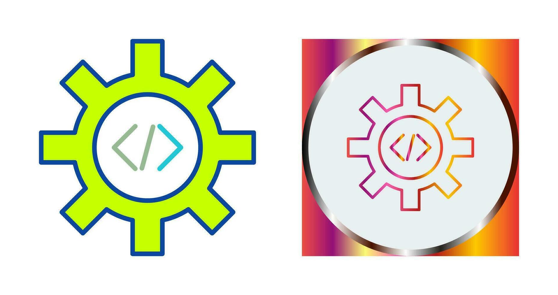 Unique Code Optimization Vector Icon