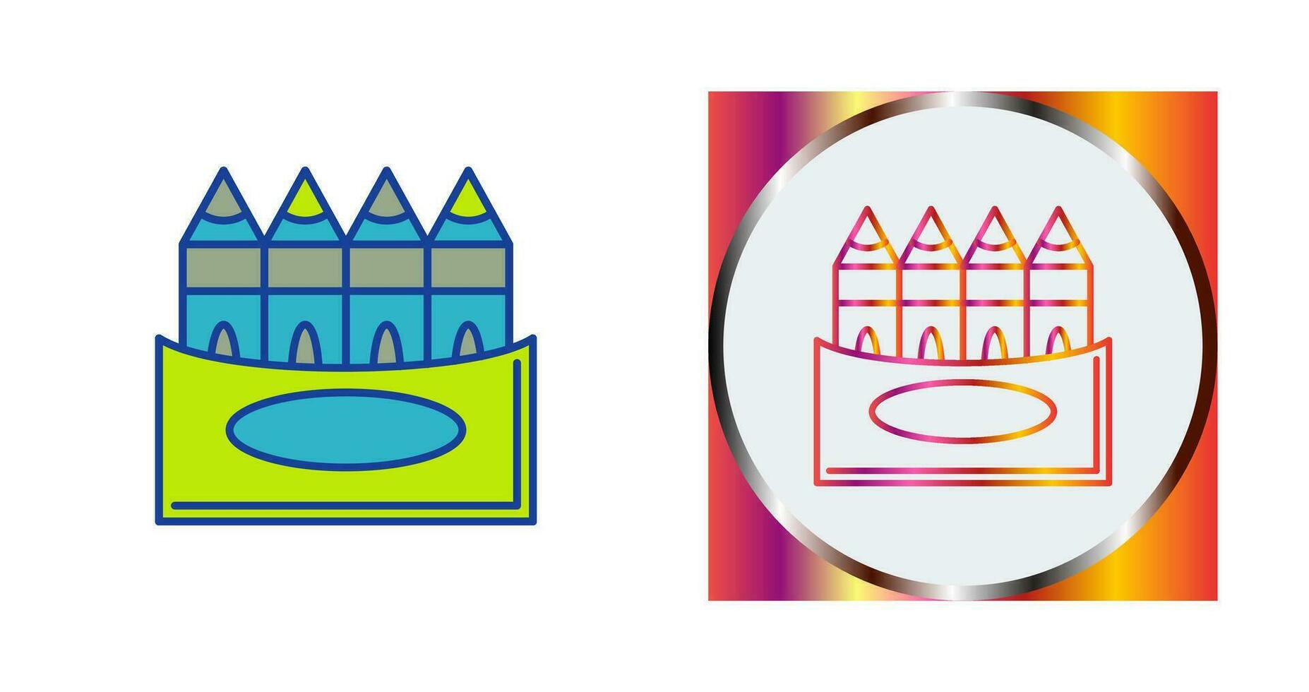 Crayons Vector Icon