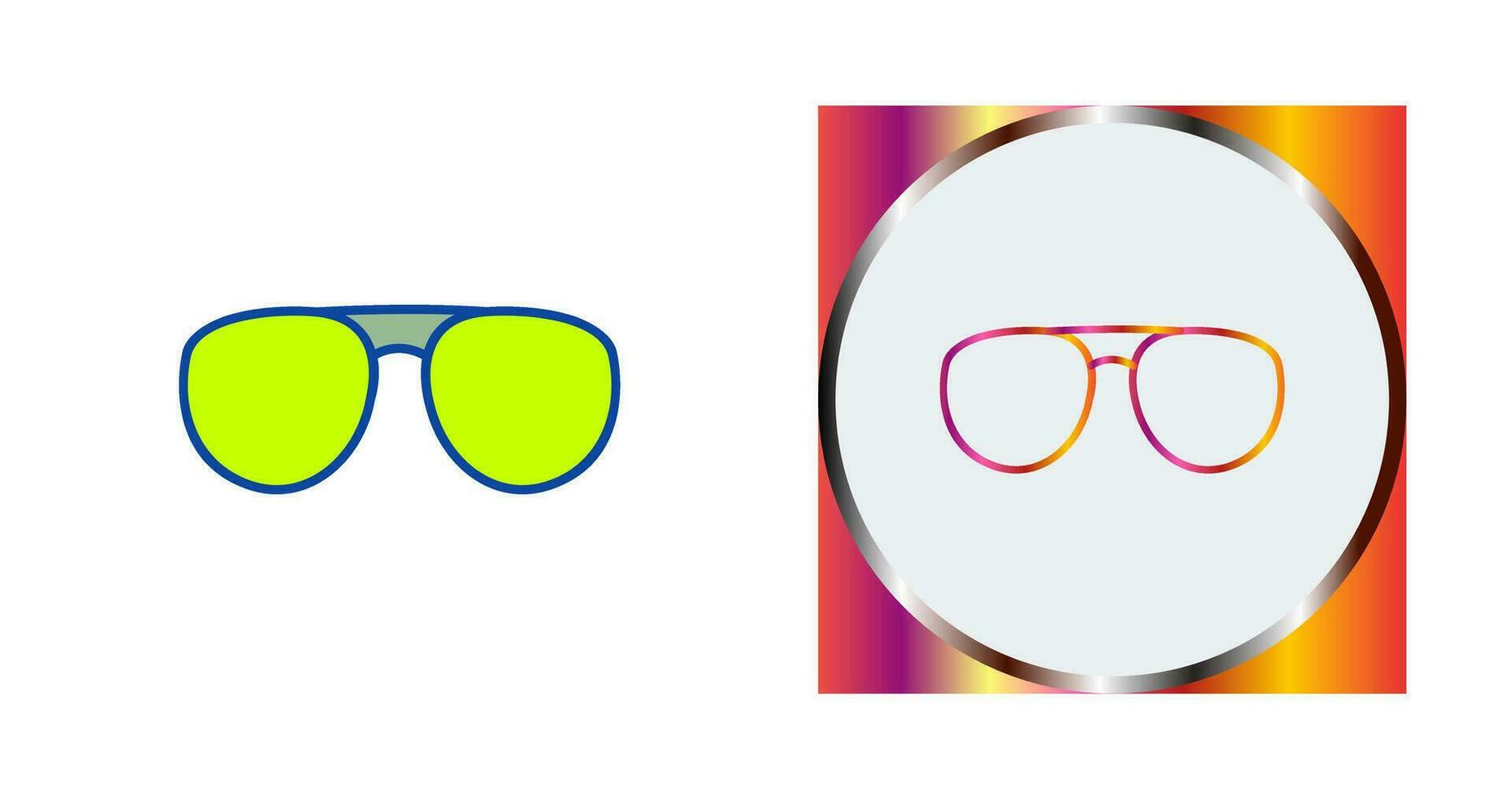 Unique Glasses Vector Icon