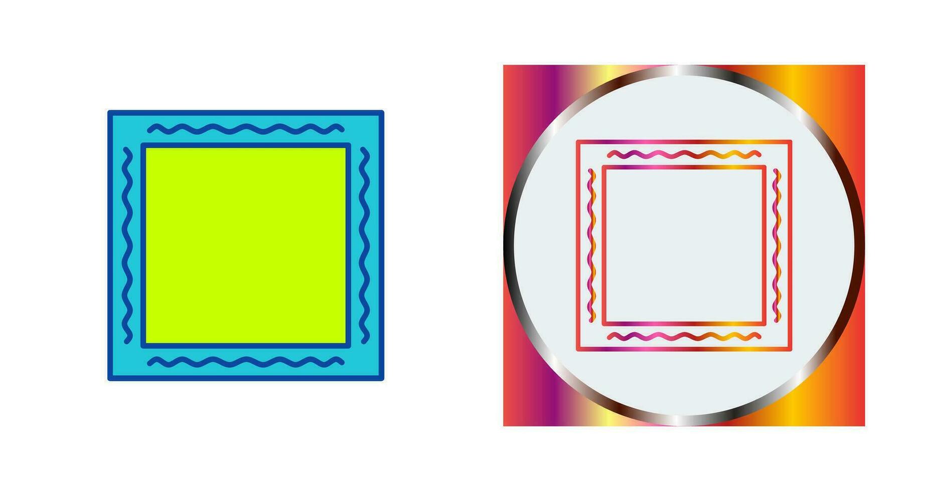 Unique Frame Vector Icon