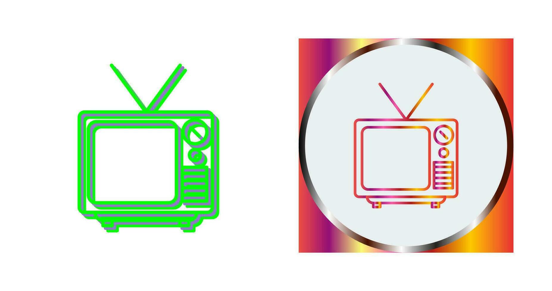 Television Broadcast Vector Icon