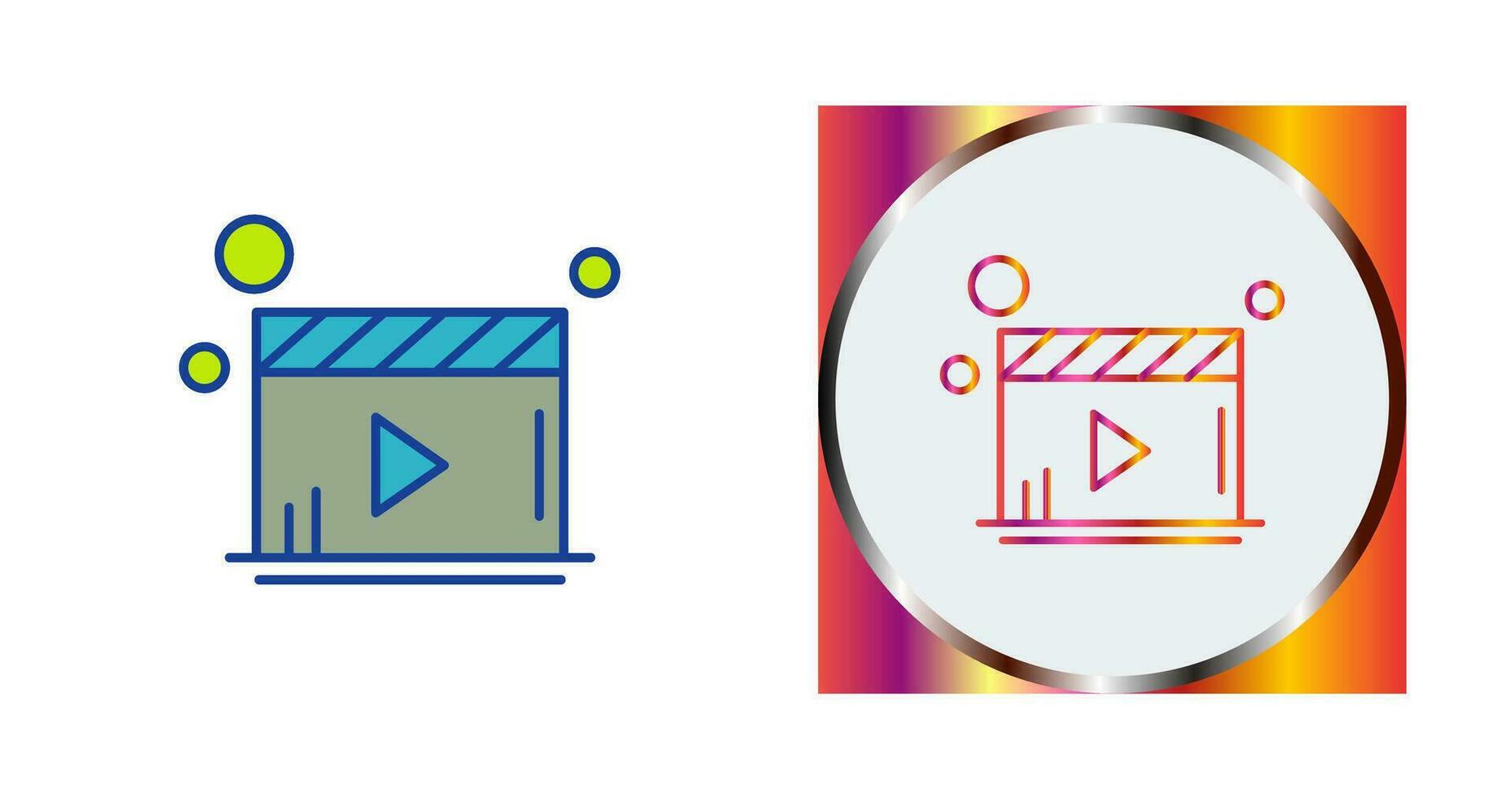 Video Player Vector Icon