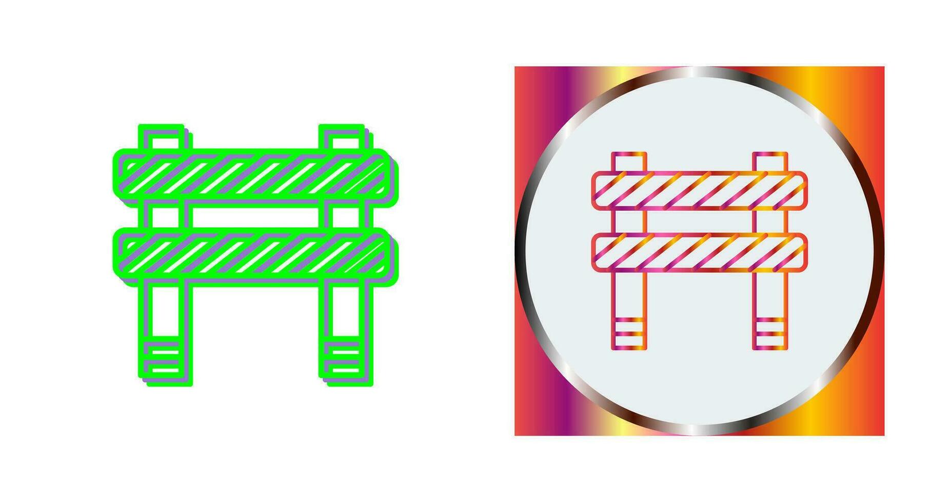 Unique Barrier Vector Icon