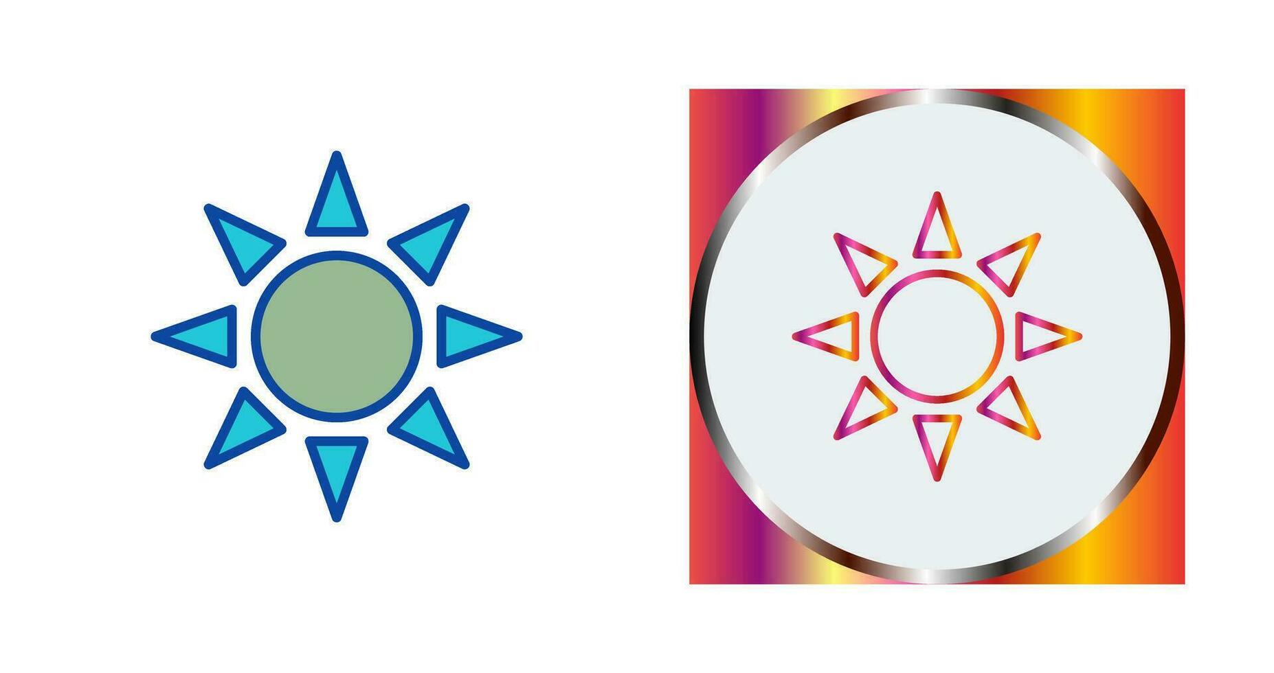 UV Radiation Vector Icon