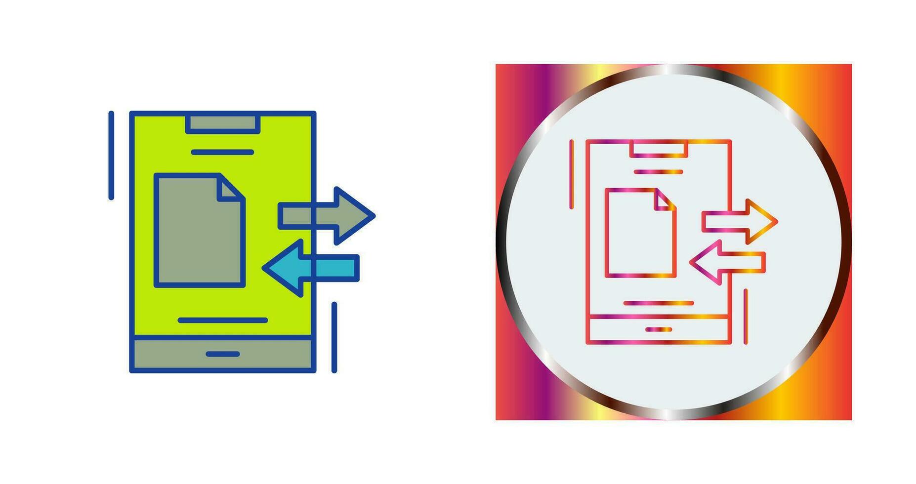 Data Transfer Vector Icon