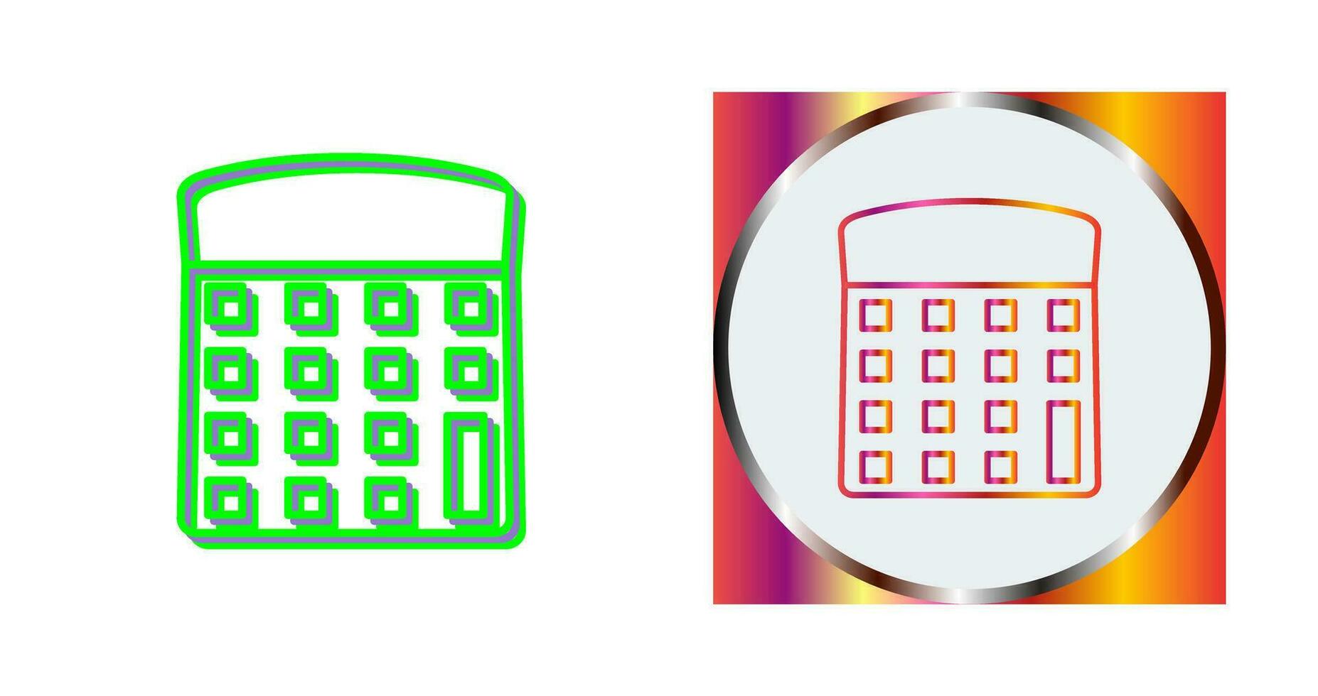 Unique Calculator Vector Icon