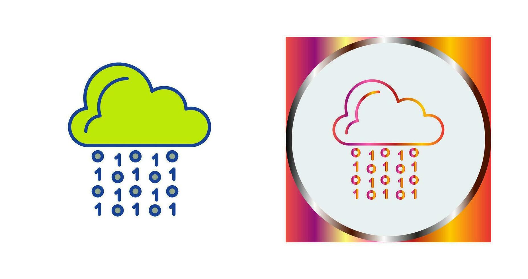 Cloud Coding Vector Icon