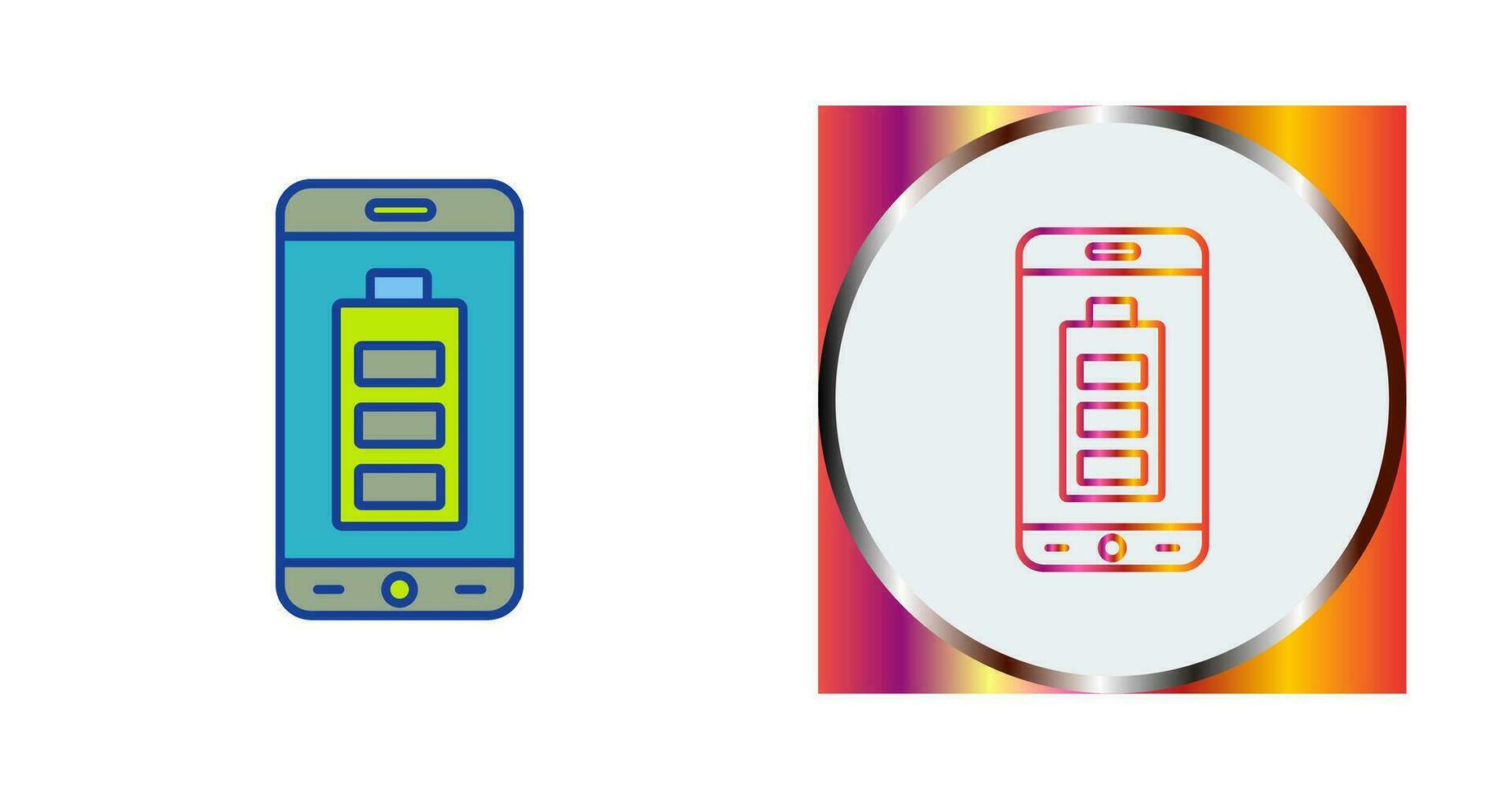 Mobile Battery Vector Icon