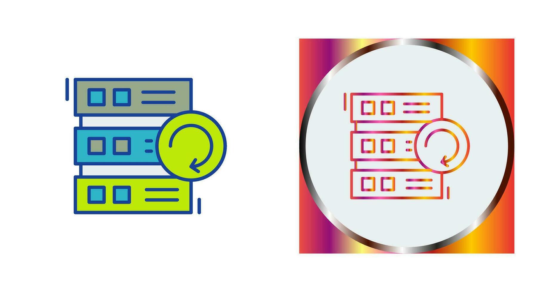 icono de vector de copia de seguridad