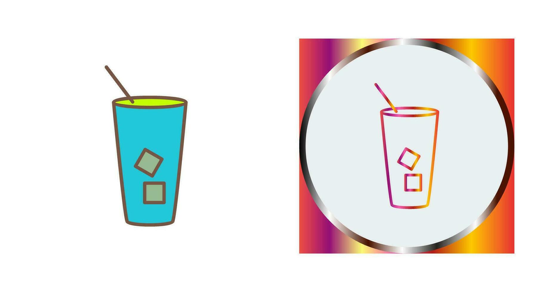 Iced Coffee Vector Icon