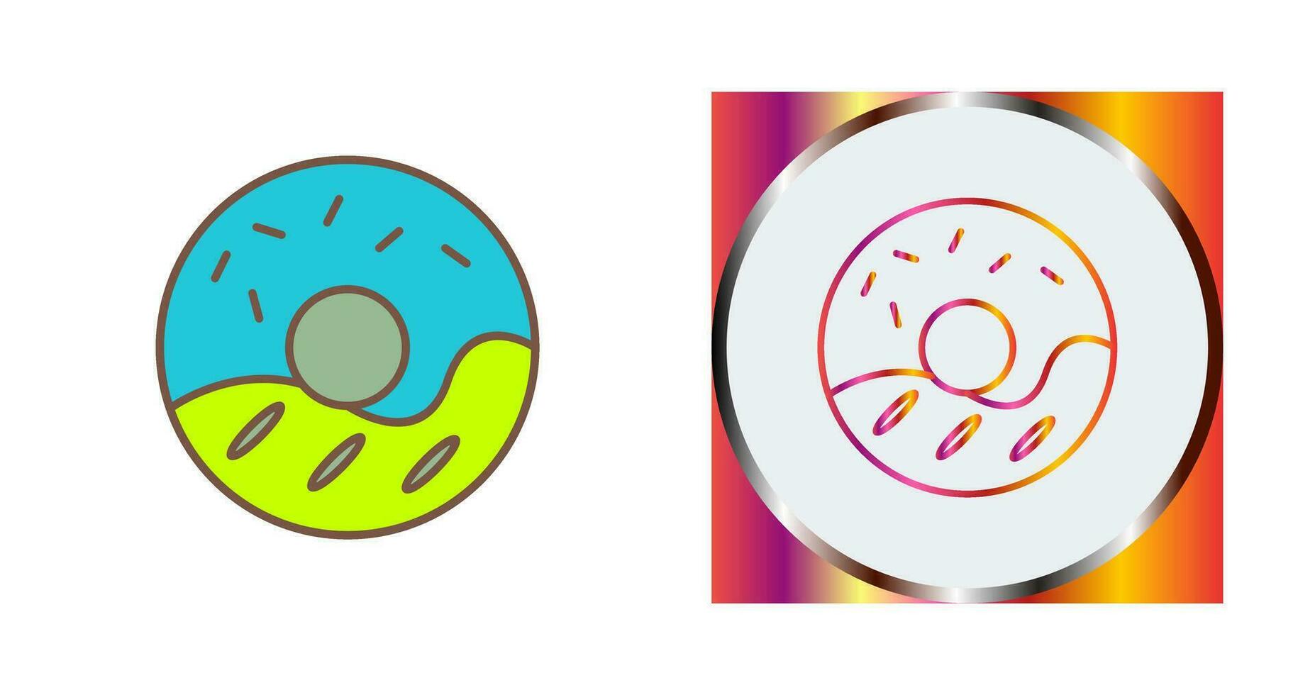 Cream Doughnut Vector Icon