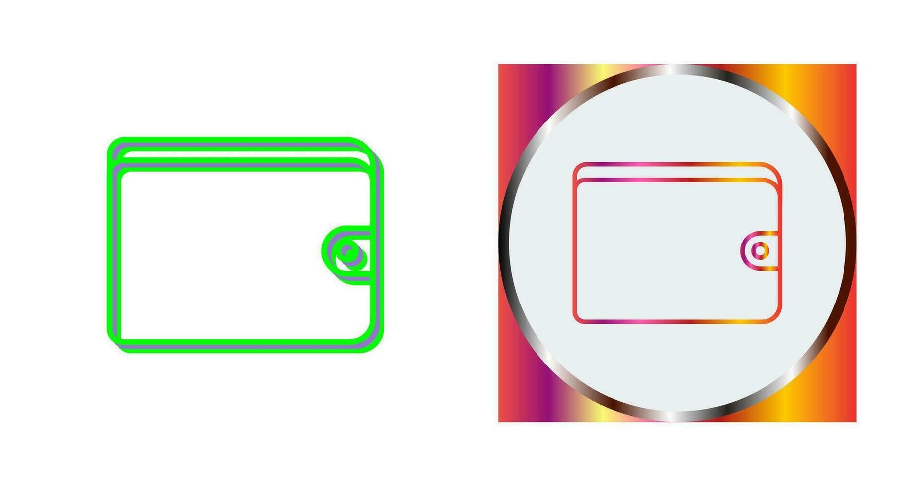 Unique Wallet Vector Icon