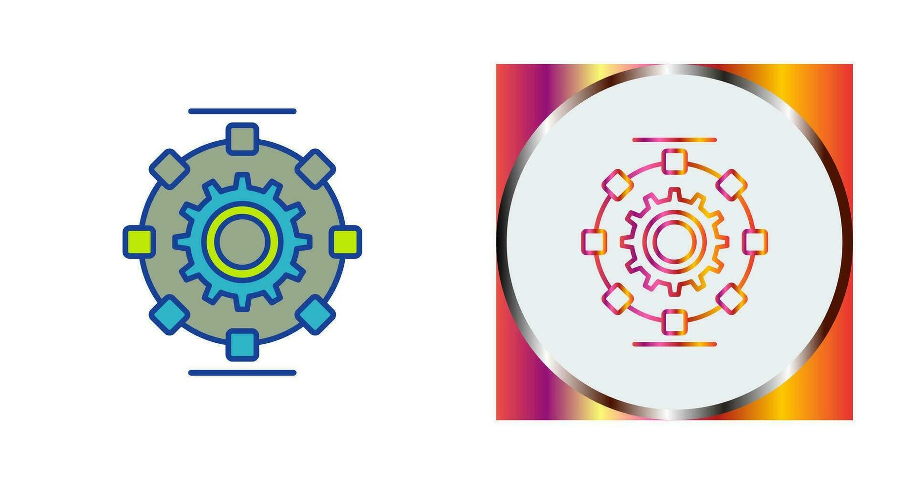 Automated Process Vector Icon