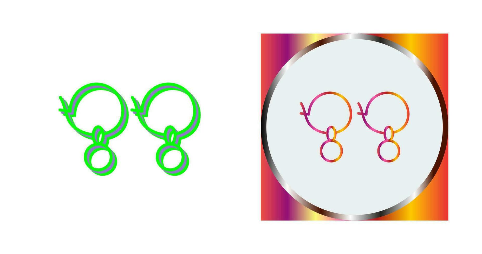 Earrings Vector Icon