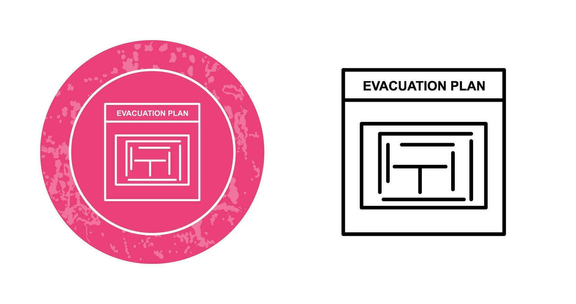 Evacuation Plan Vector Icon