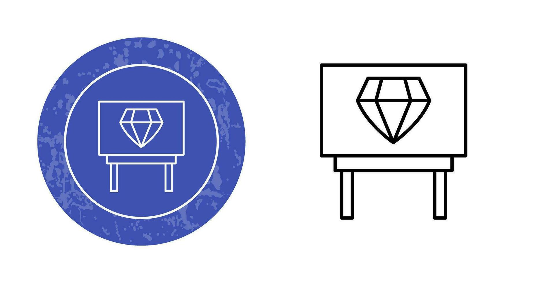 Diamond Exhibit Vector Icon