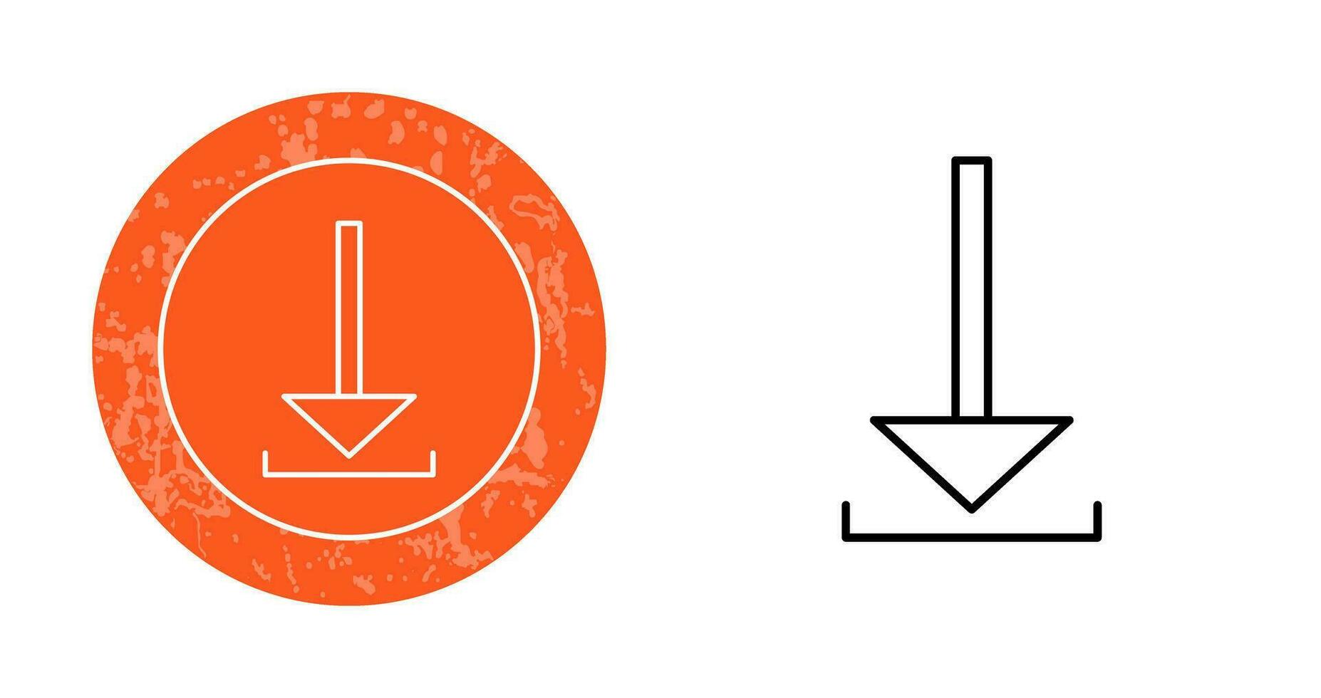 Unique Download Vector Icon